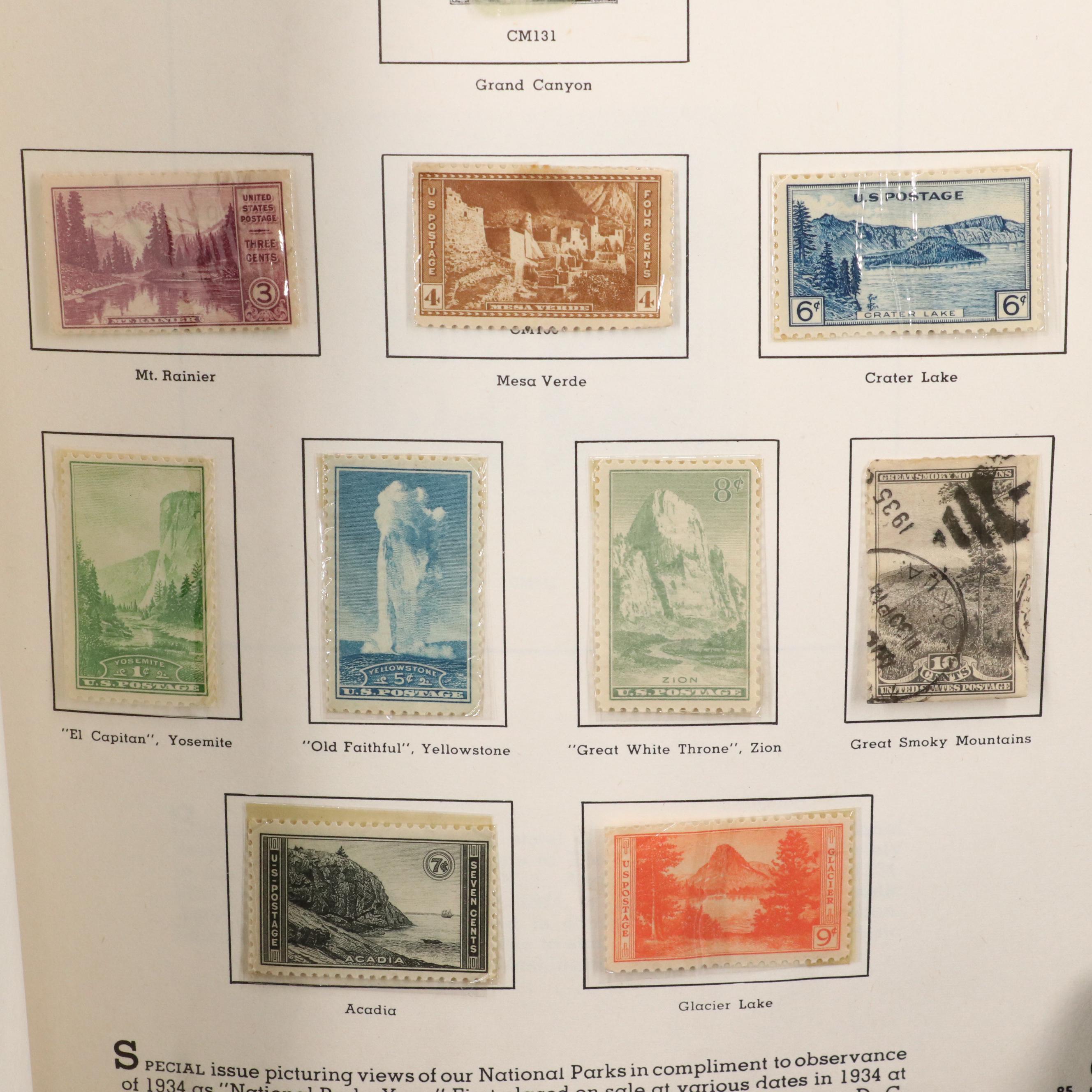 "The All American Stamp Album" Postage Stamp Collection, 1861 to 1960s