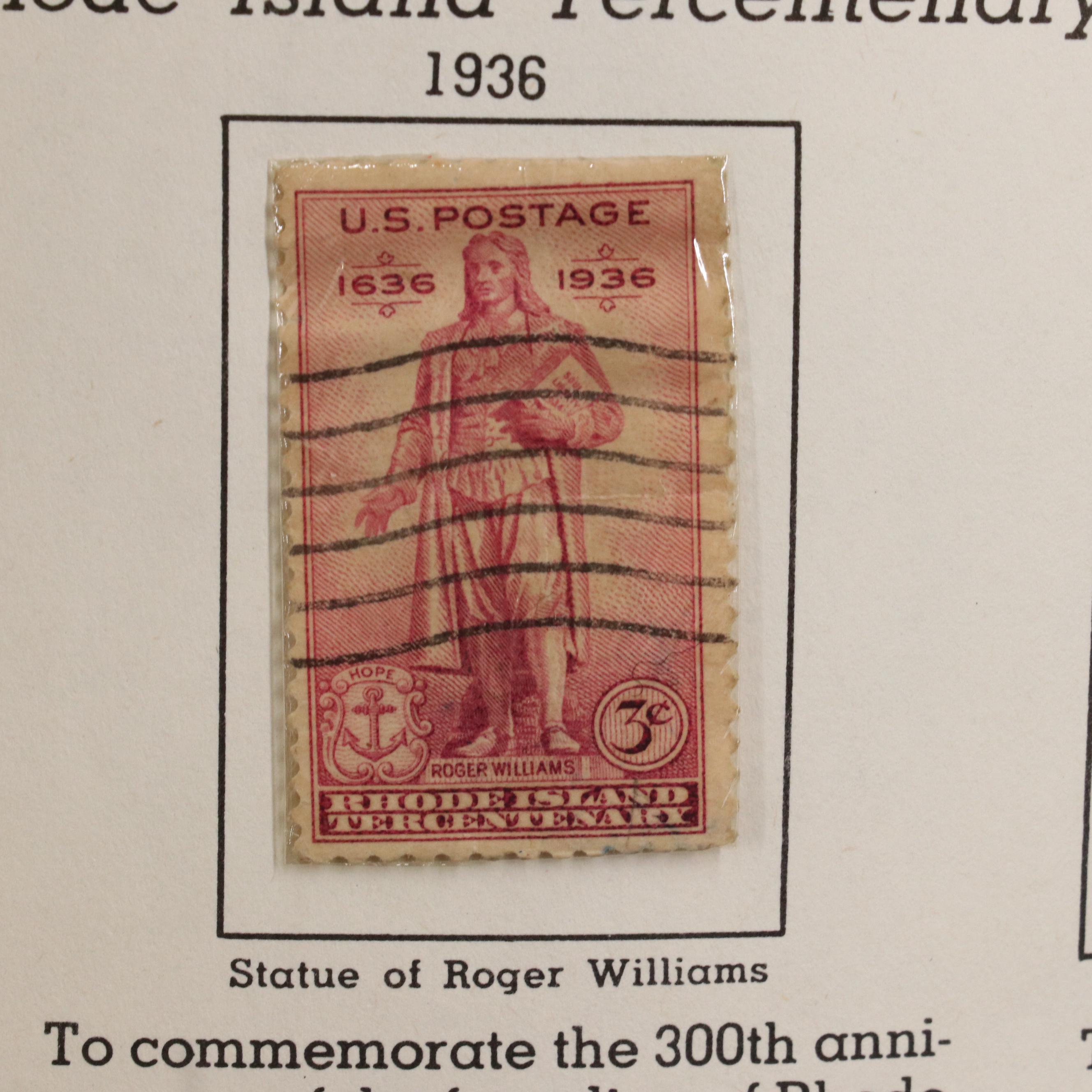 "The All American Stamp Album" Postage Stamp Collection, 1861 to 1960s