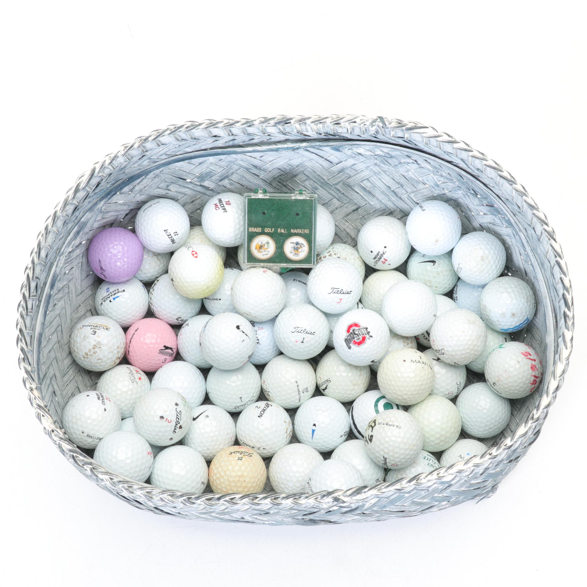 Brass Disney Gold Ball Markers & Ball Collection