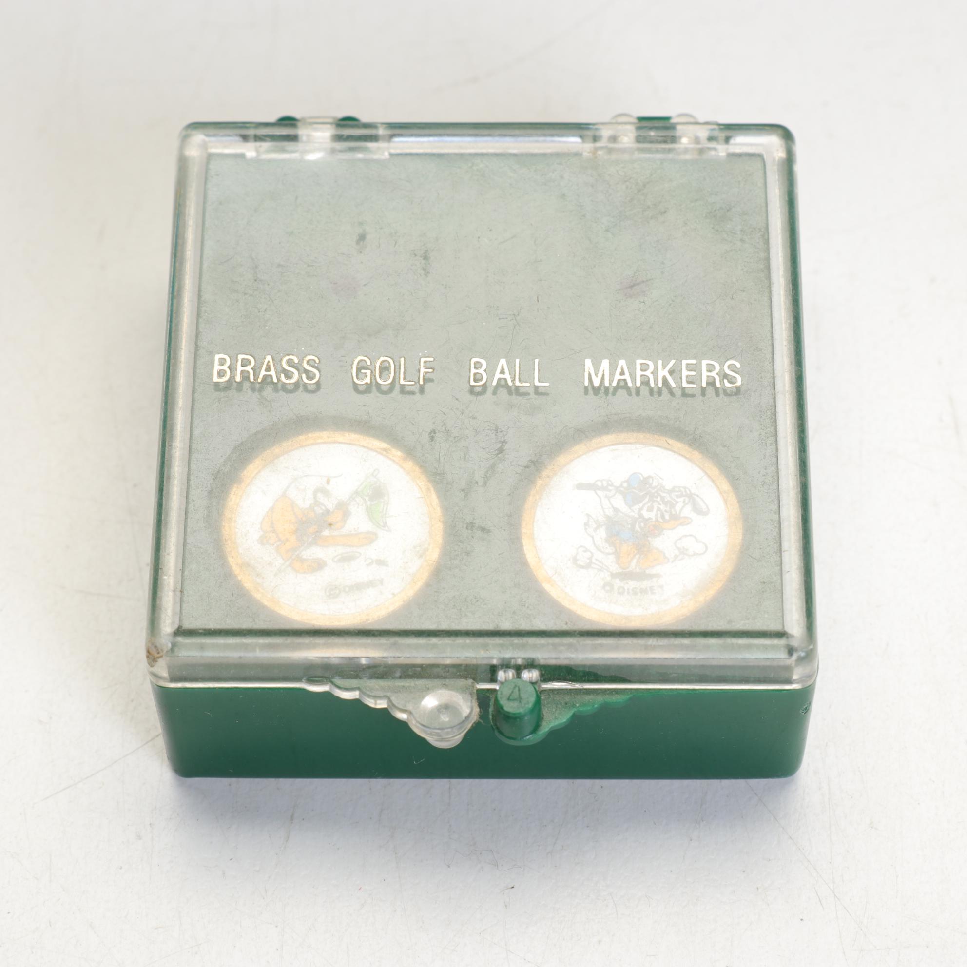 Brass Disney Gold Ball Markers & Ball Collection