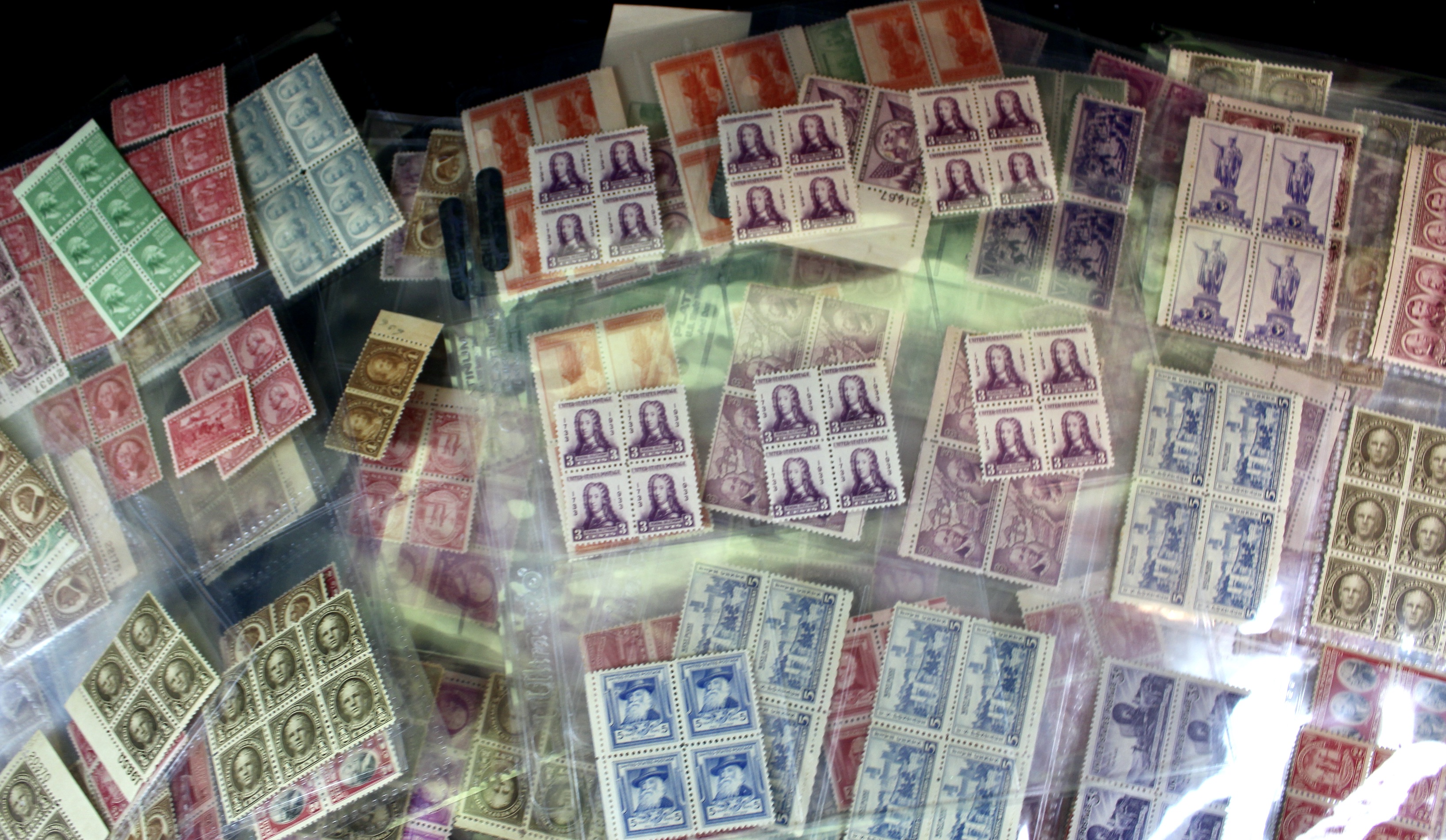 Very Large Group of Mint Condition U.S. Postage Stamps, 1920s through 1940s