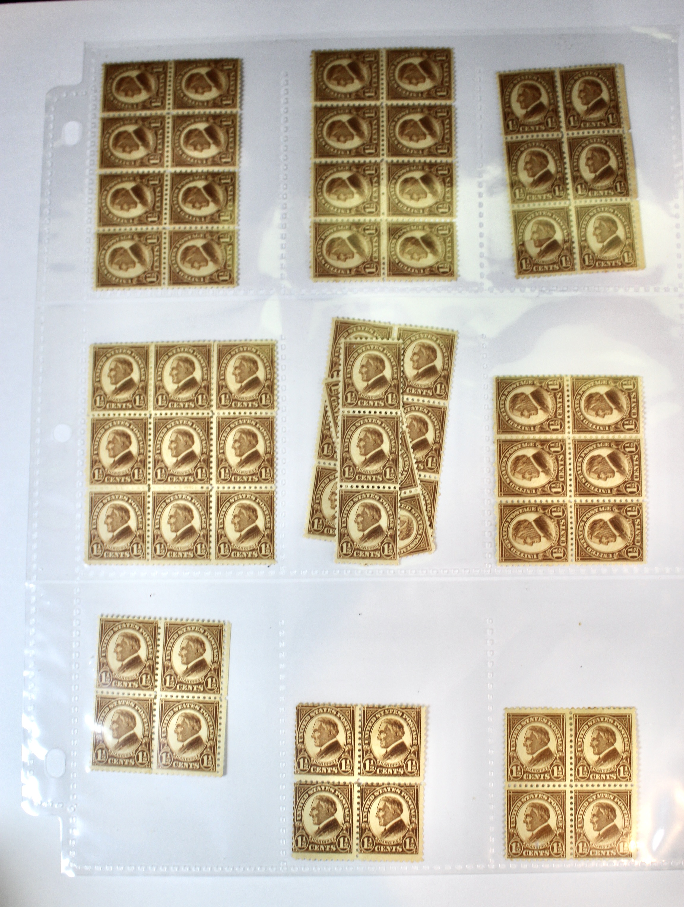 Very Large Group of Mint Condition U.S. Postage Stamps, 1920s through 1940s