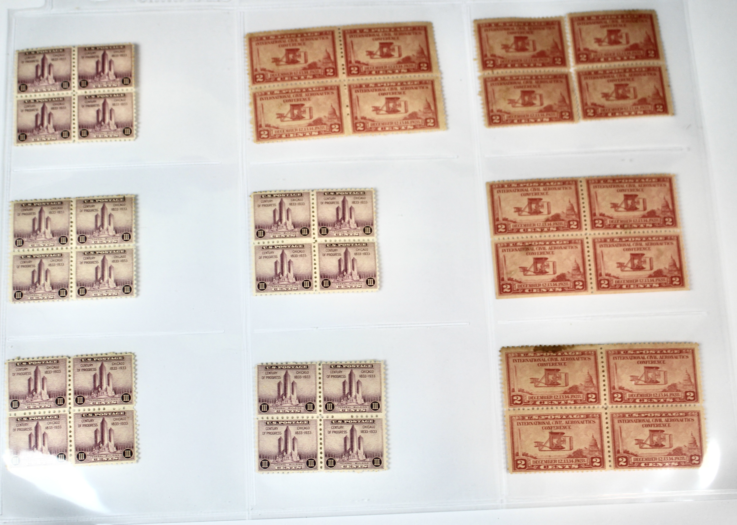 Very Large Group of Mint Condition U.S. Postage Stamps, 1920s through 1940s