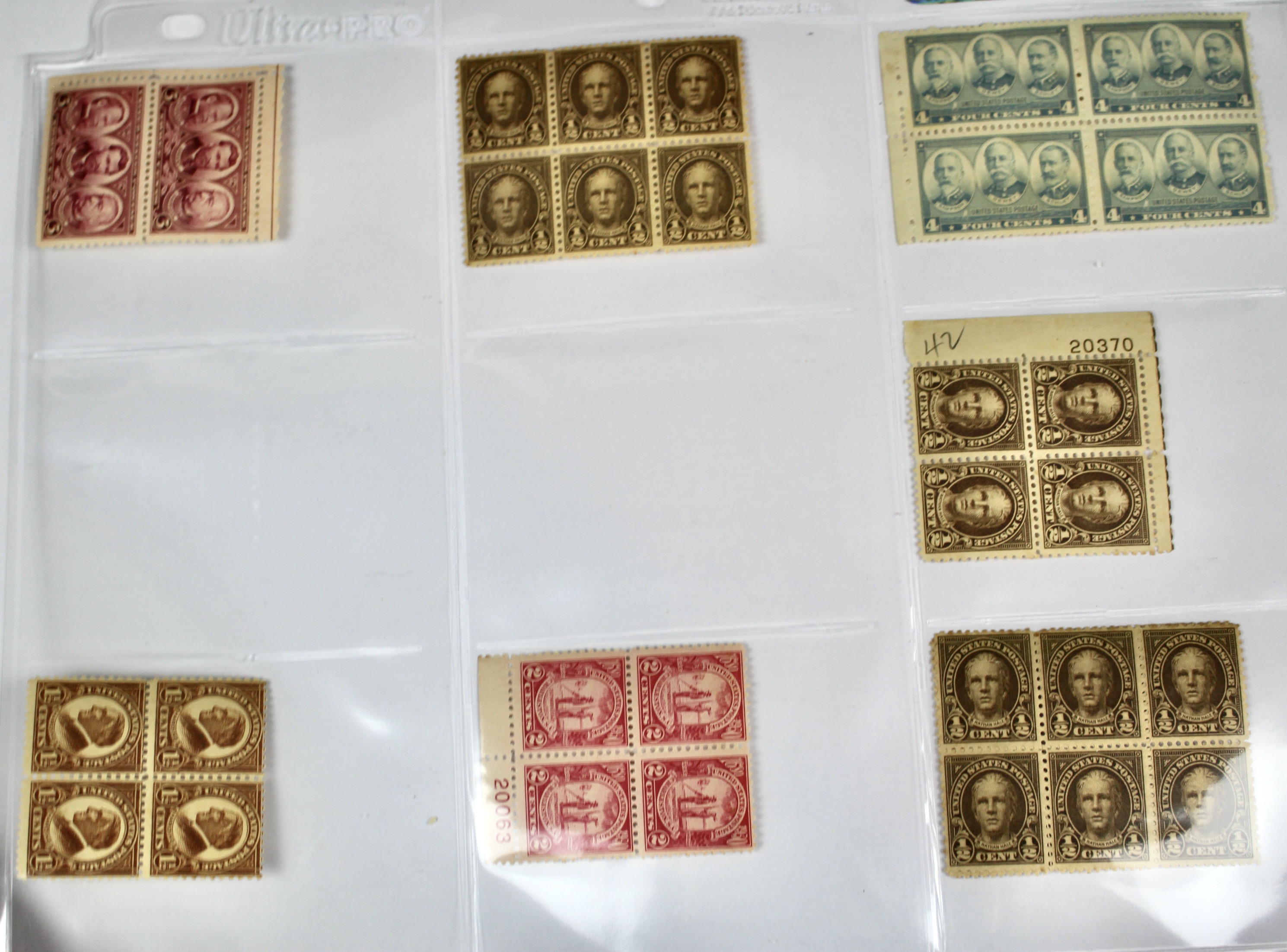 Very Large Group of Mint Condition U.S. Postage Stamps, 1920s through 1940s