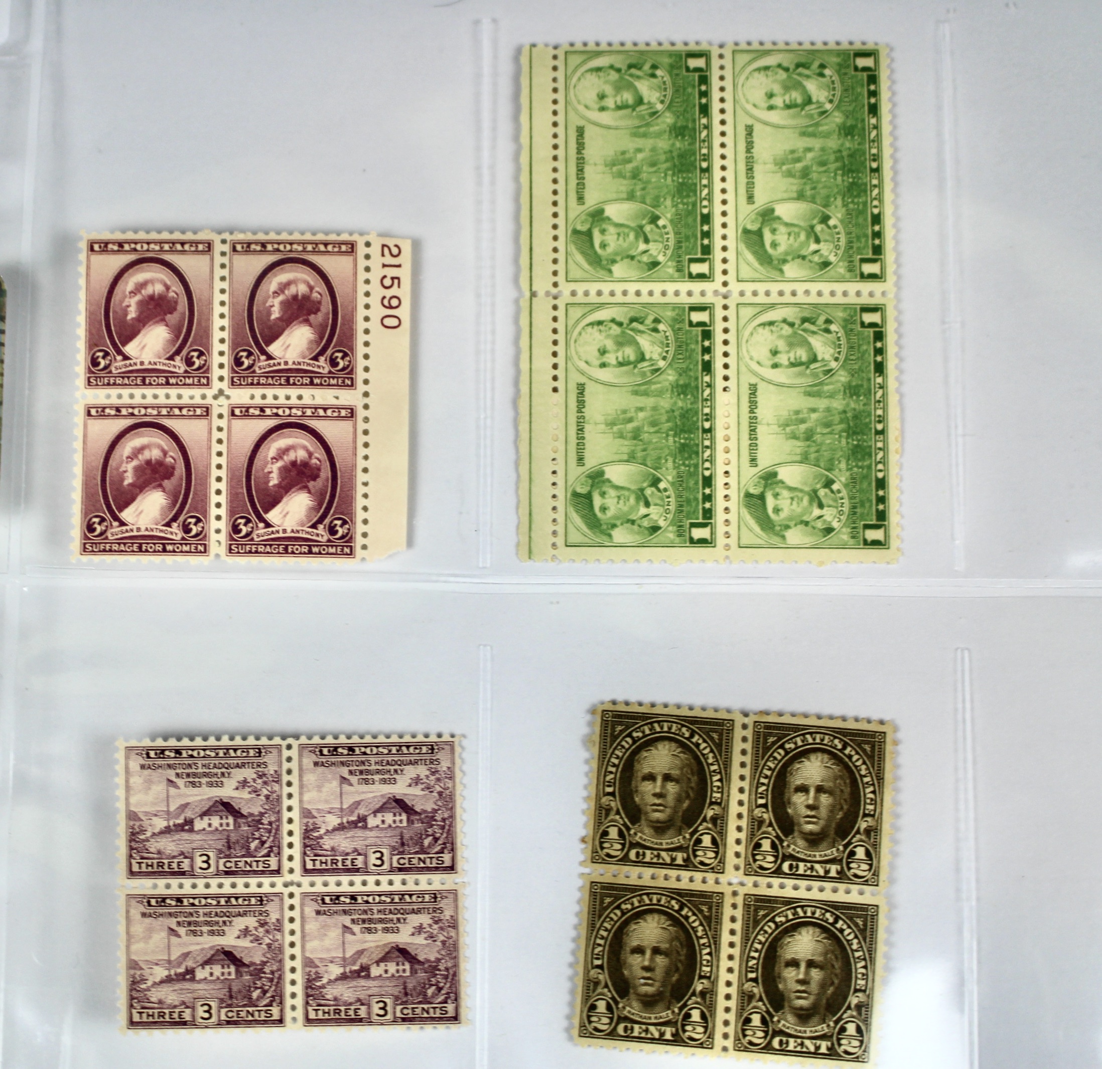 Very Large Group of Mint Condition U.S. Postage Stamps, 1920s through 1940s