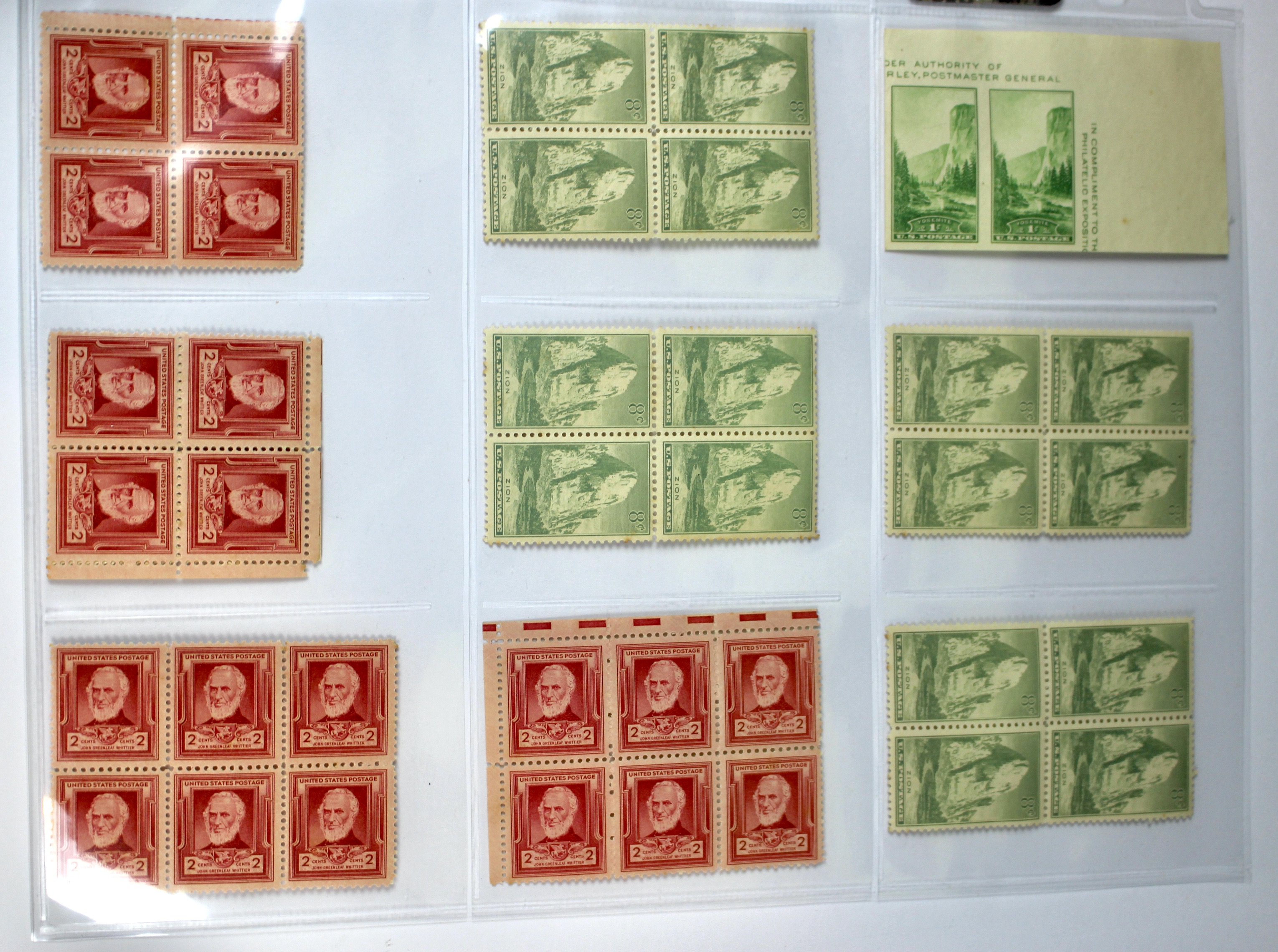 Very Large Group of Mint Condition U.S. Postage Stamps, 1920s through 1940s