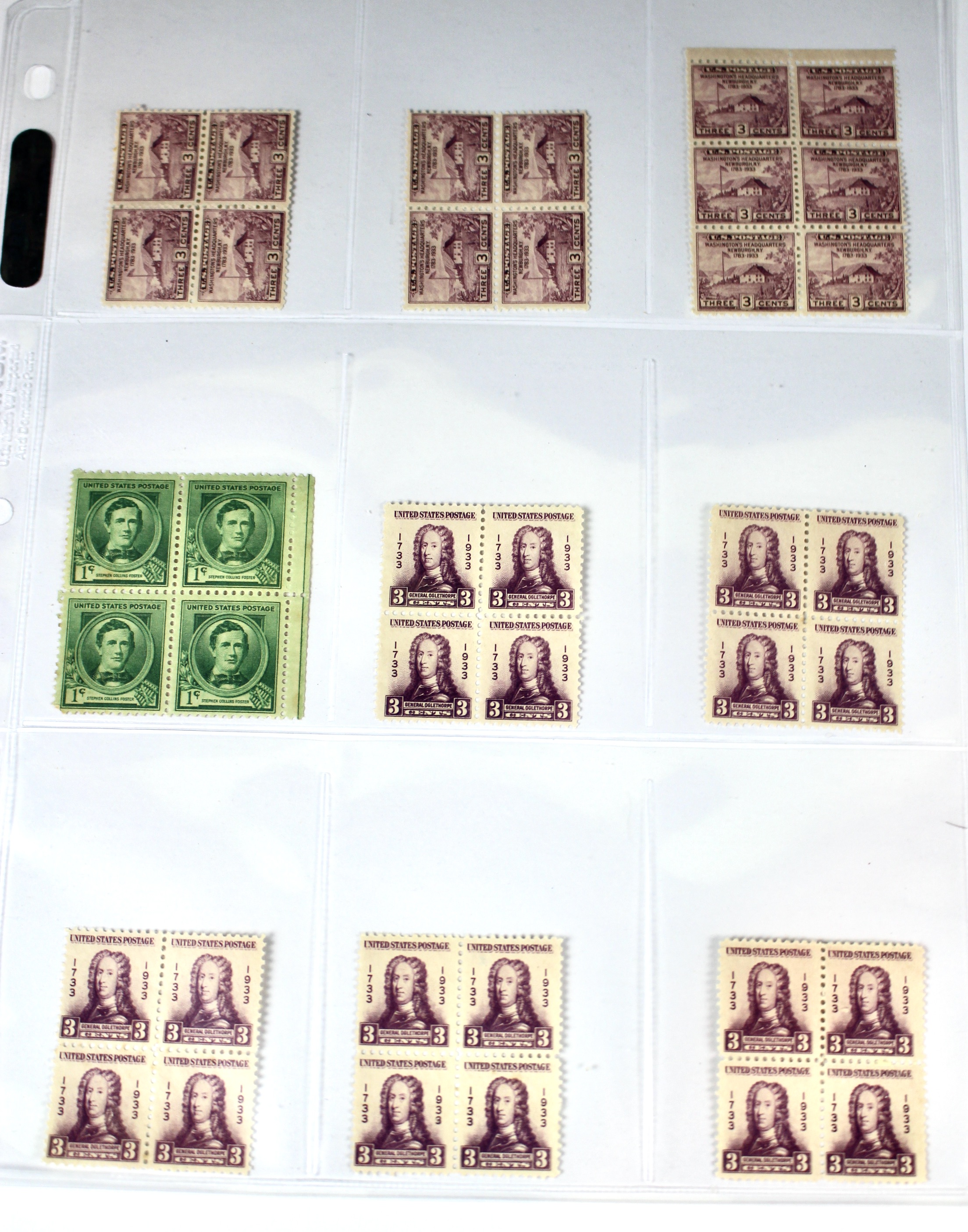 Very Large Group of Mint Condition U.S. Postage Stamps, 1920s through 1940s