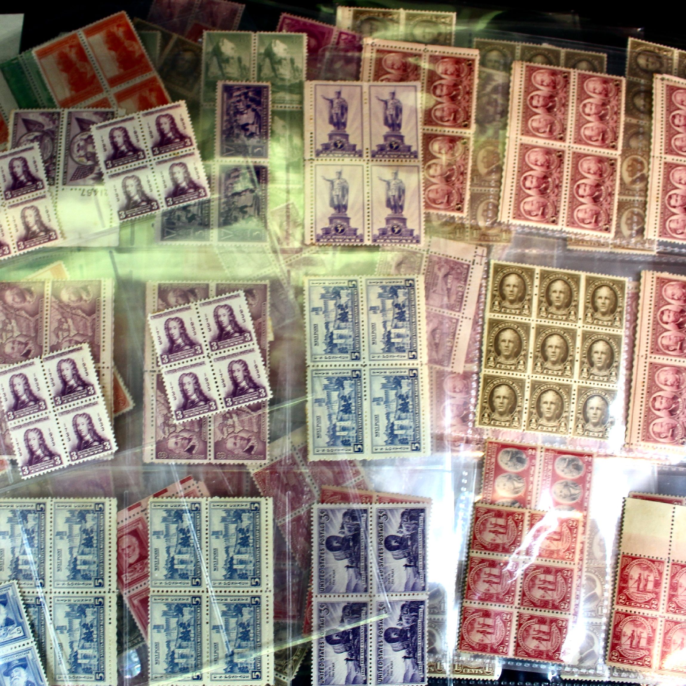 Very Large Group of Mint Condition U.S. Postage Stamps, 1920s through 1940s