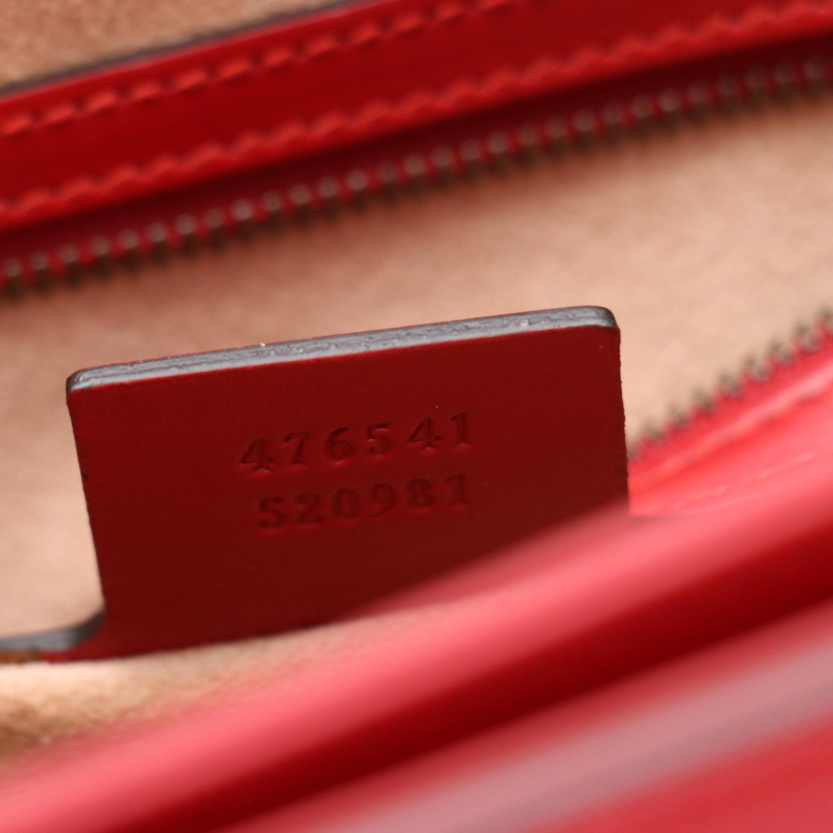 Gucci Queen Margaret Top Handle Bee Satchel in Multicolor Calfskin Leather