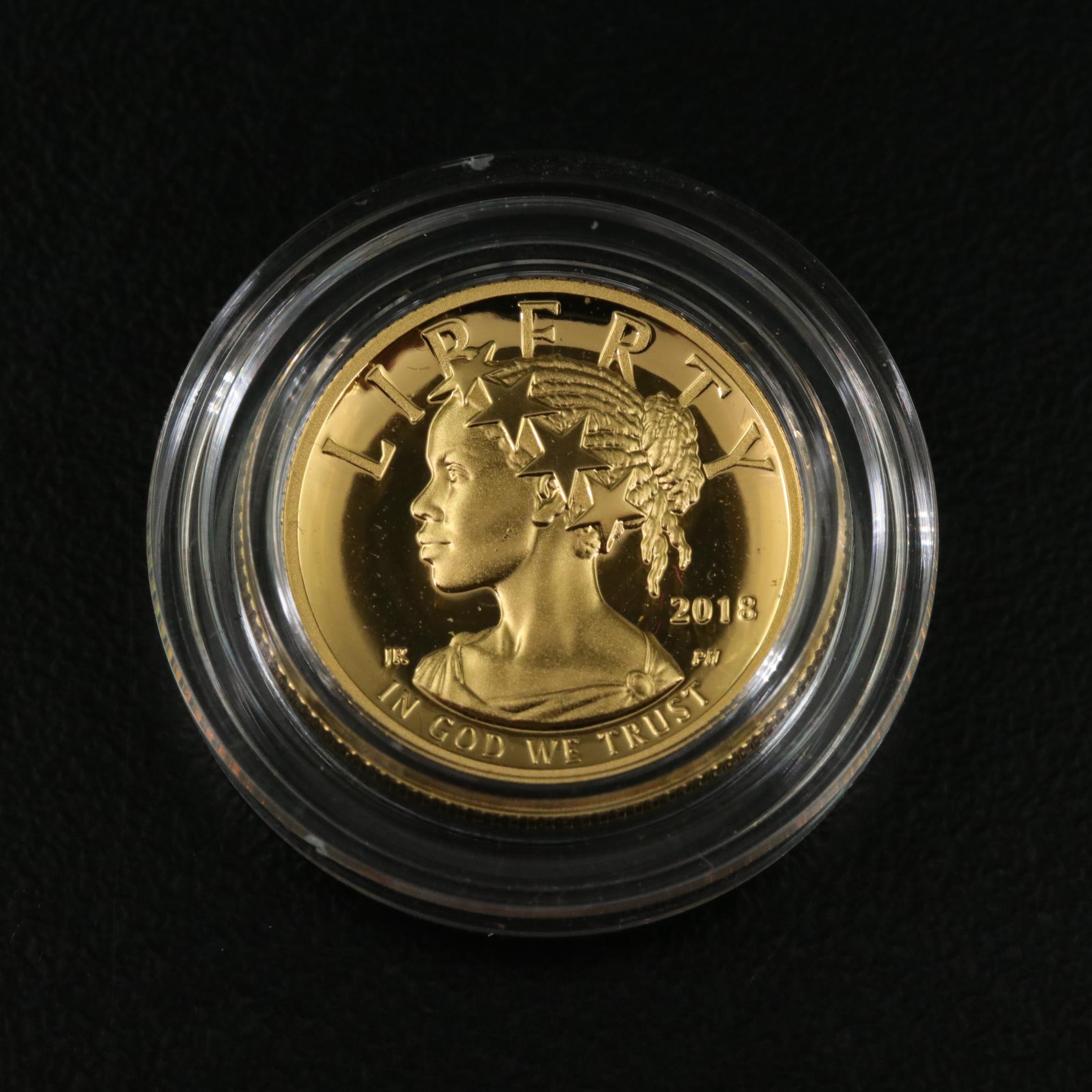 2018-W One-Tenth Ounce Gold American Liberty Proof Coin