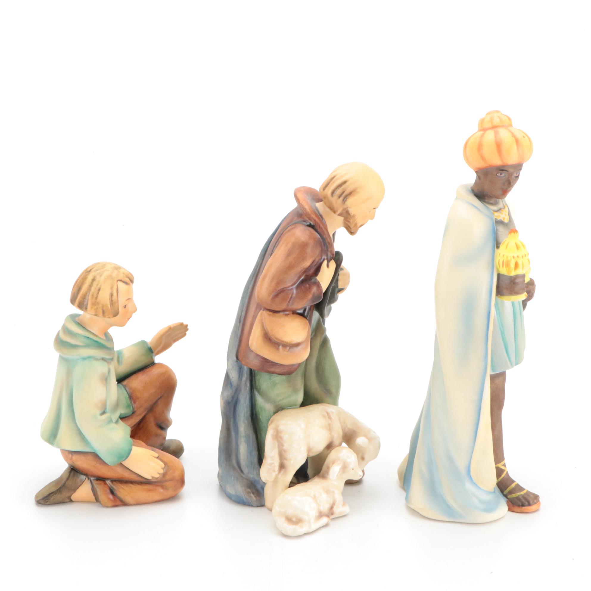 Goebel Porcelain Nativity Figurines, 1951