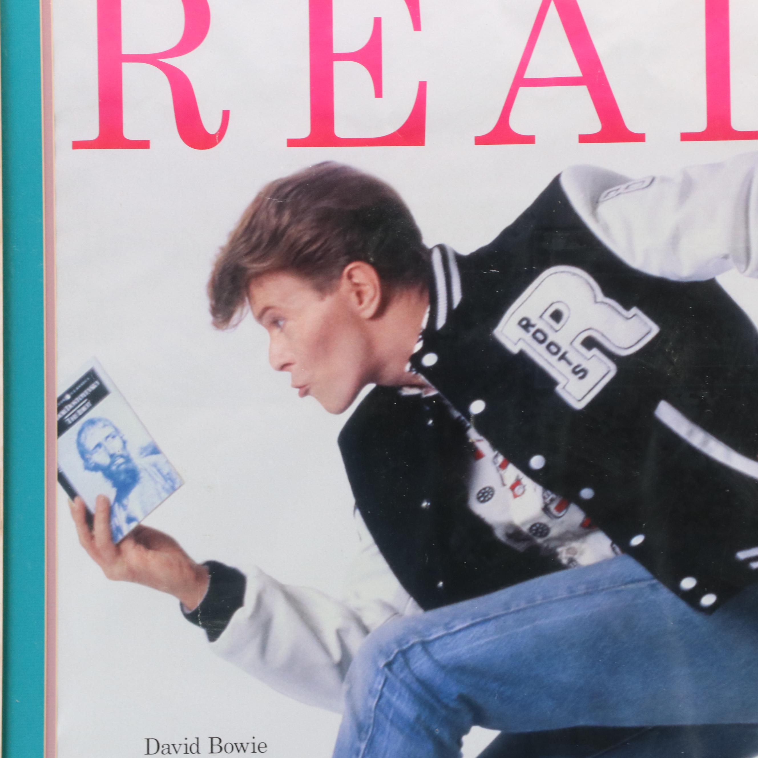 American Library Association David Bowie "READ" Poster, 1987