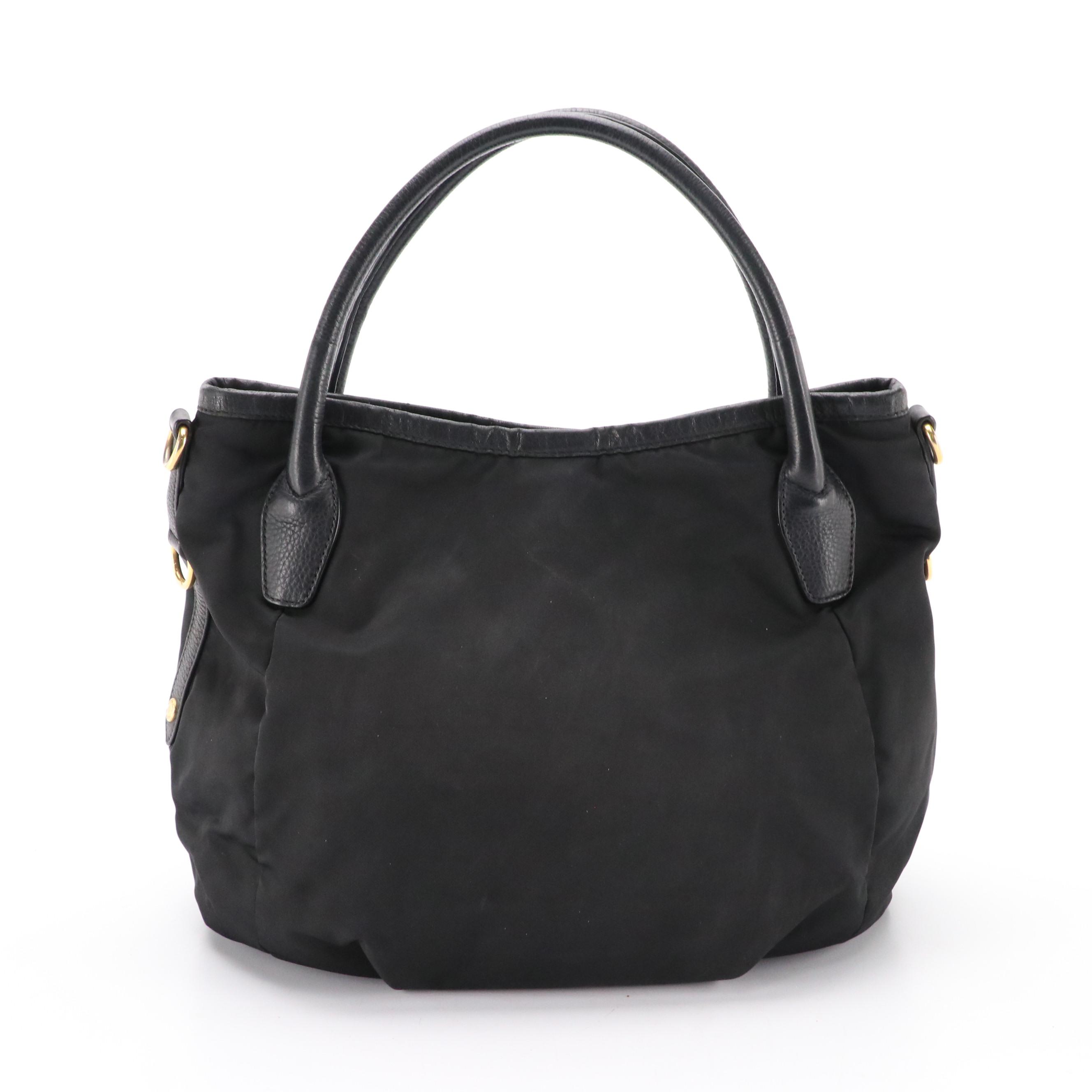 Prada Black Tessuto Nylon Shoulder Bag
