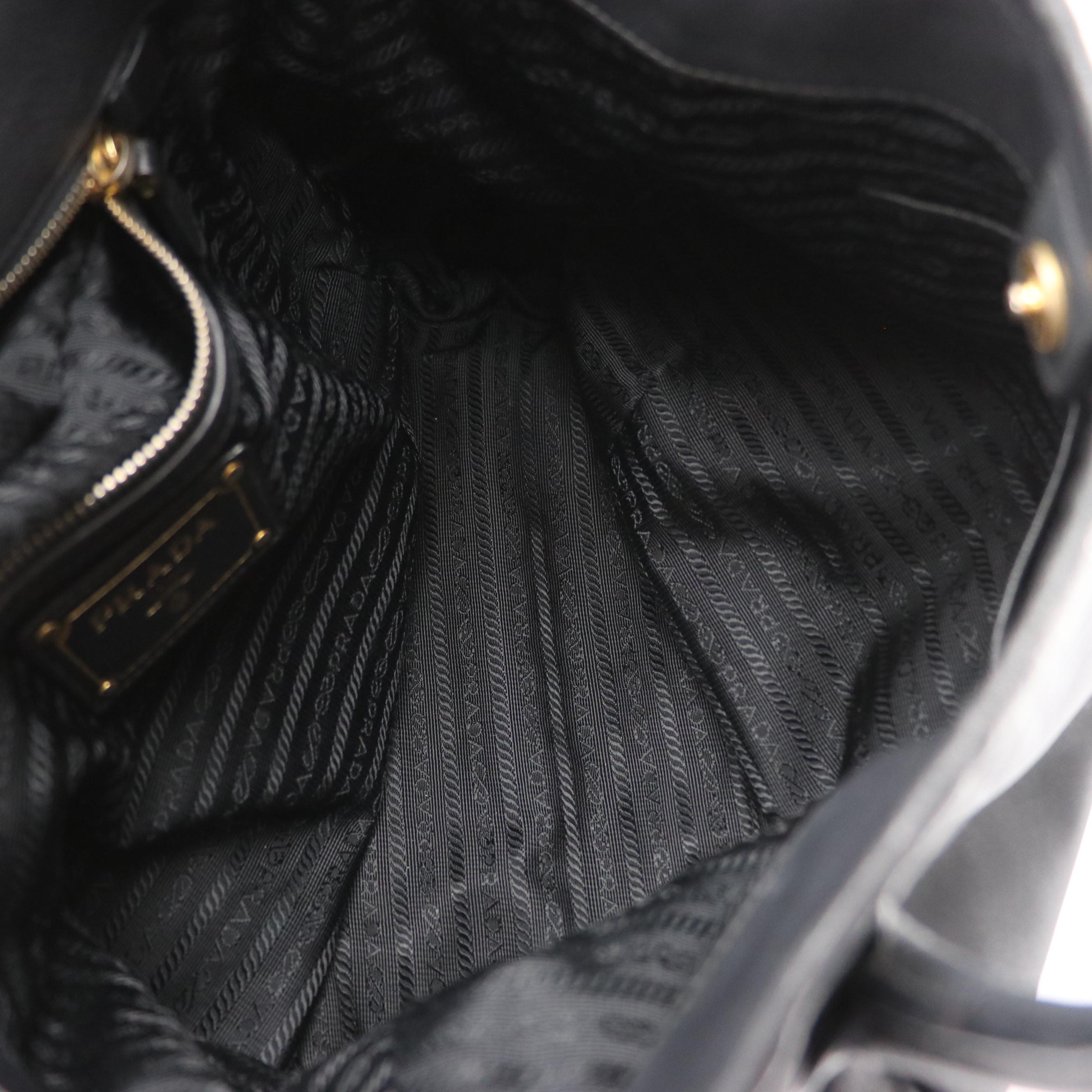 Prada Black Tessuto Nylon Shoulder Bag