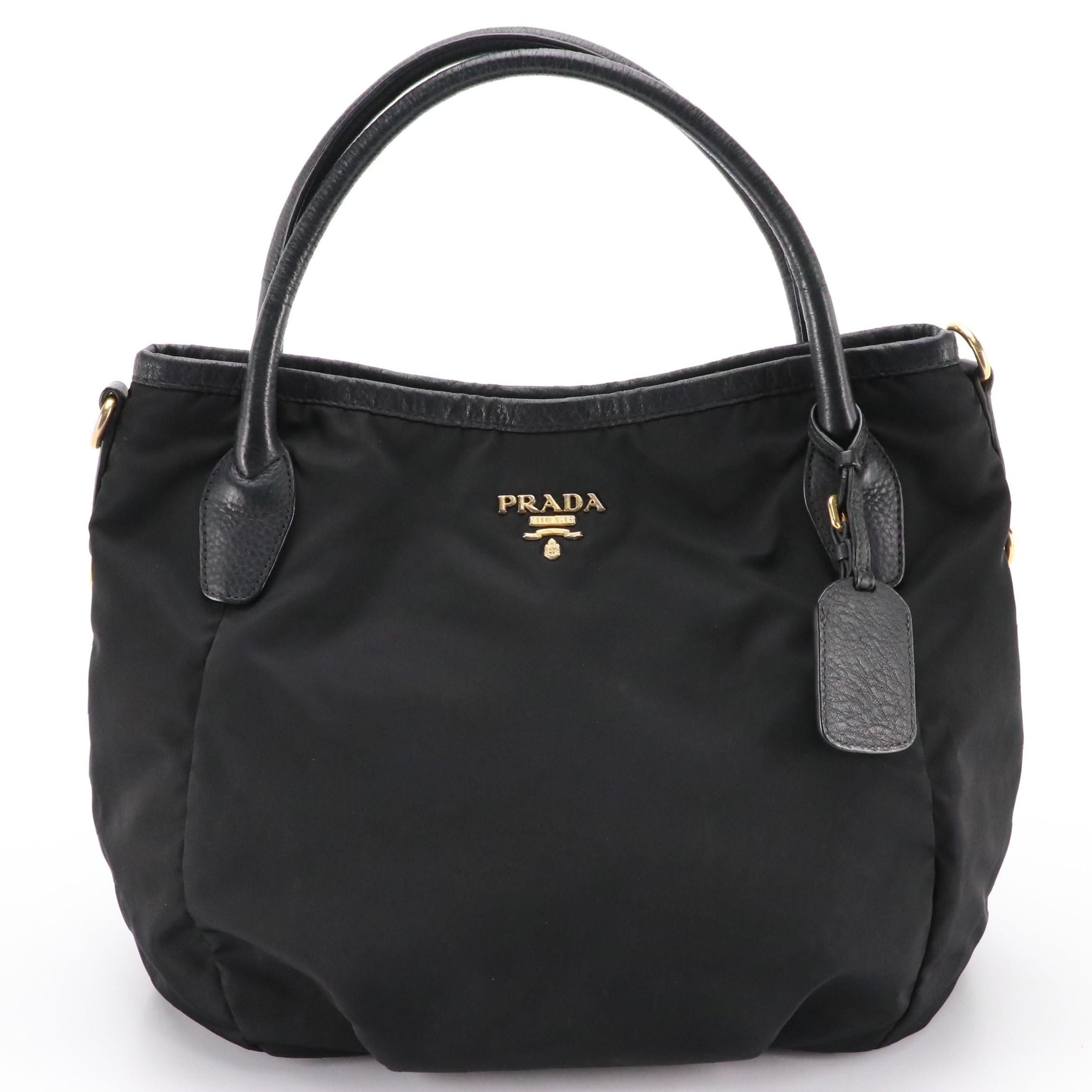 Prada Black Tessuto Nylon Shoulder Bag