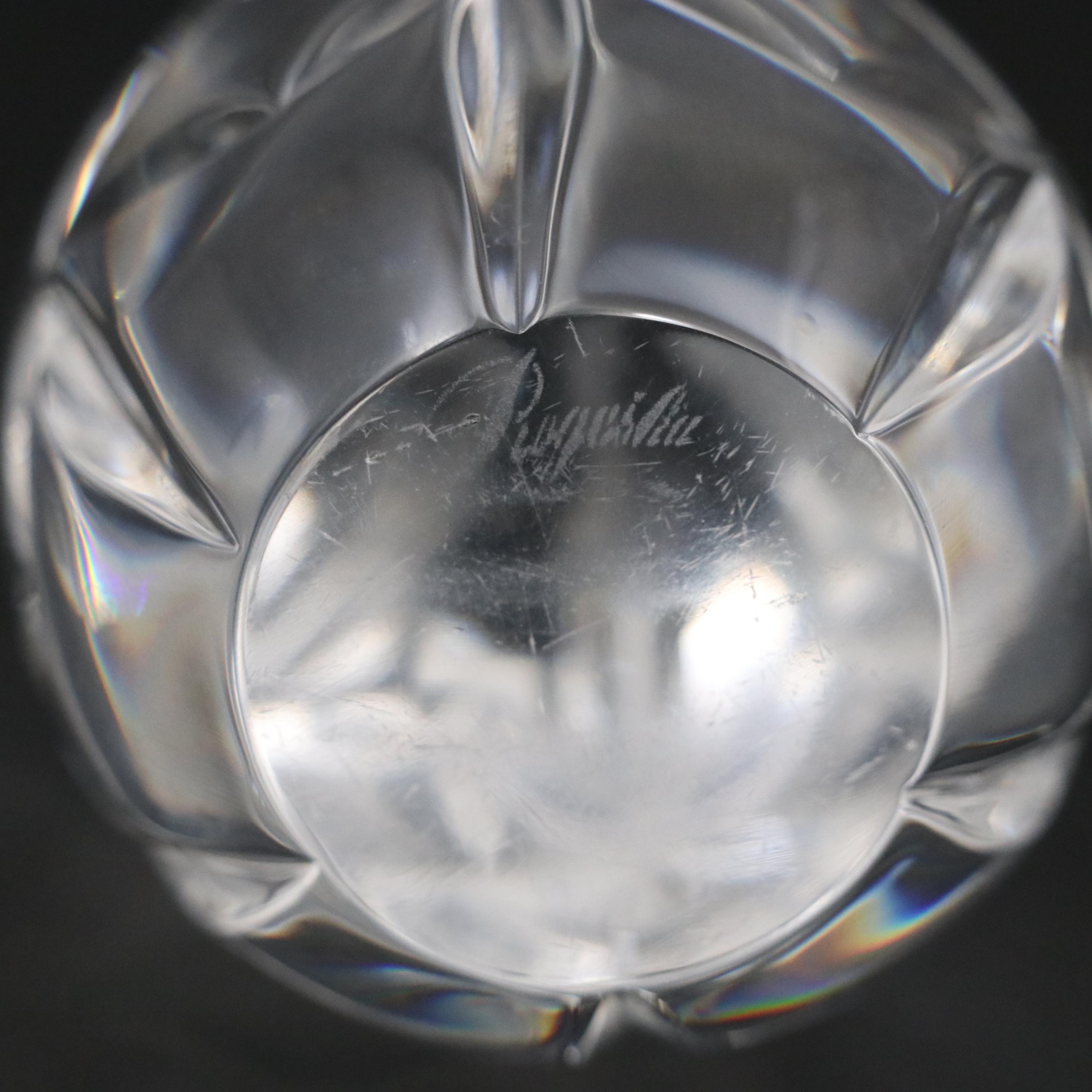 Slovenian Rogaška Crystal Egg Paperweight