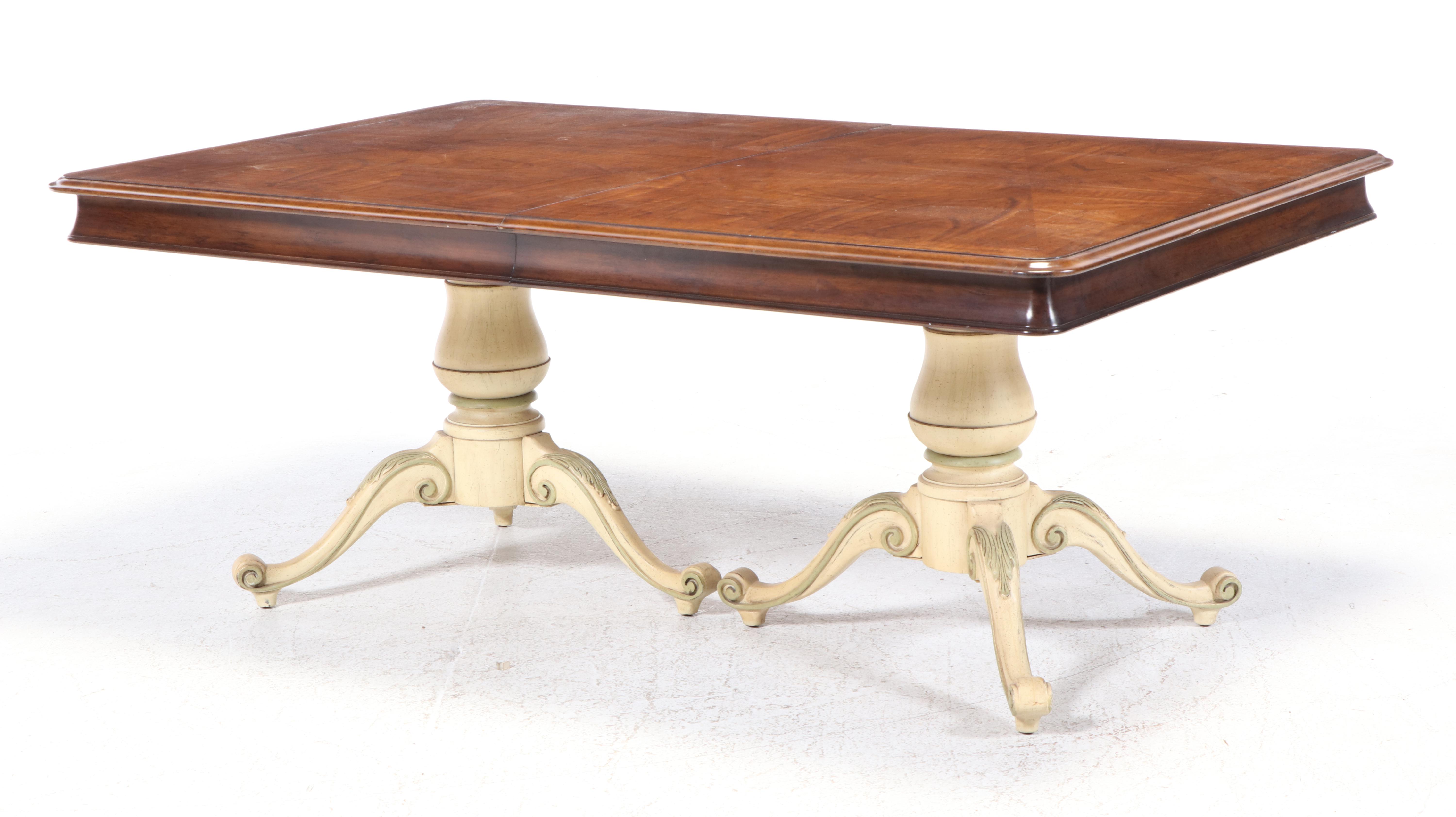 Thirteen Piece White Furniture Co. French Provincial Style Dining Set