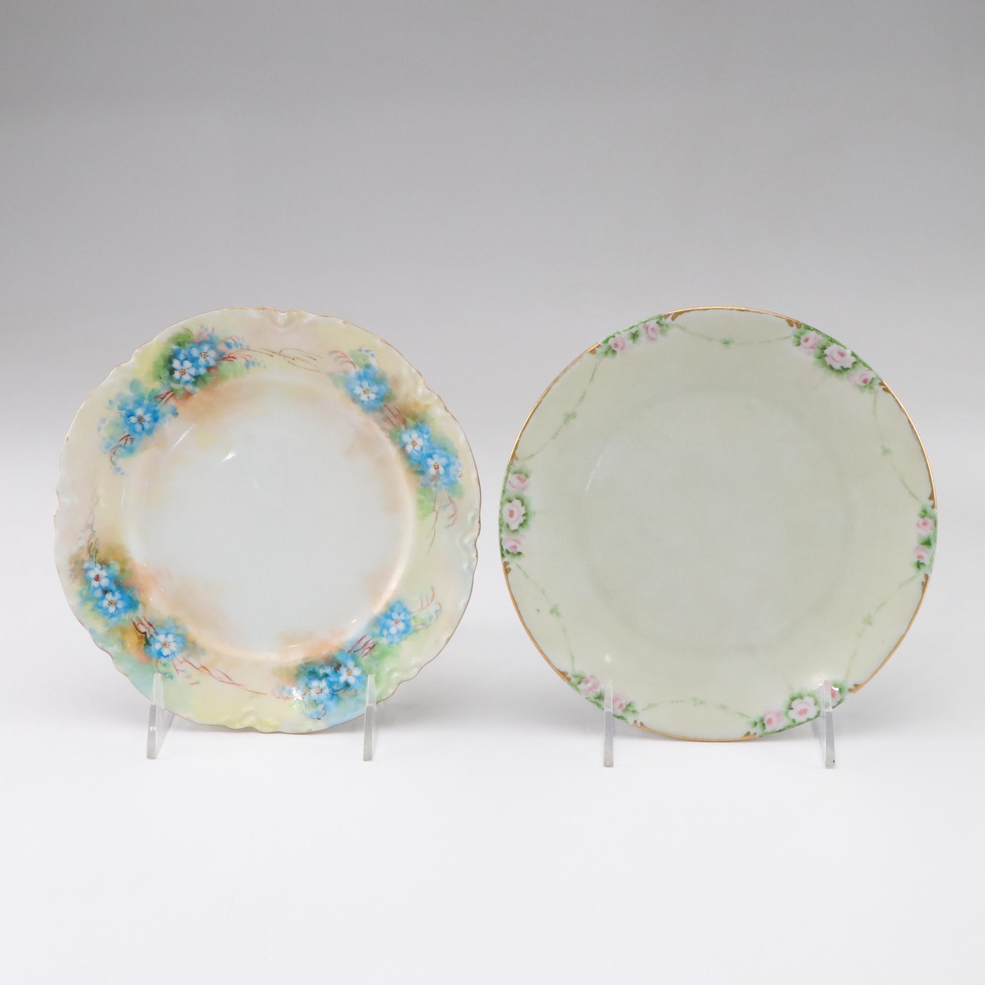Gilt Porcelain Dishware Featuring Haviland, Hertel Jacob and More