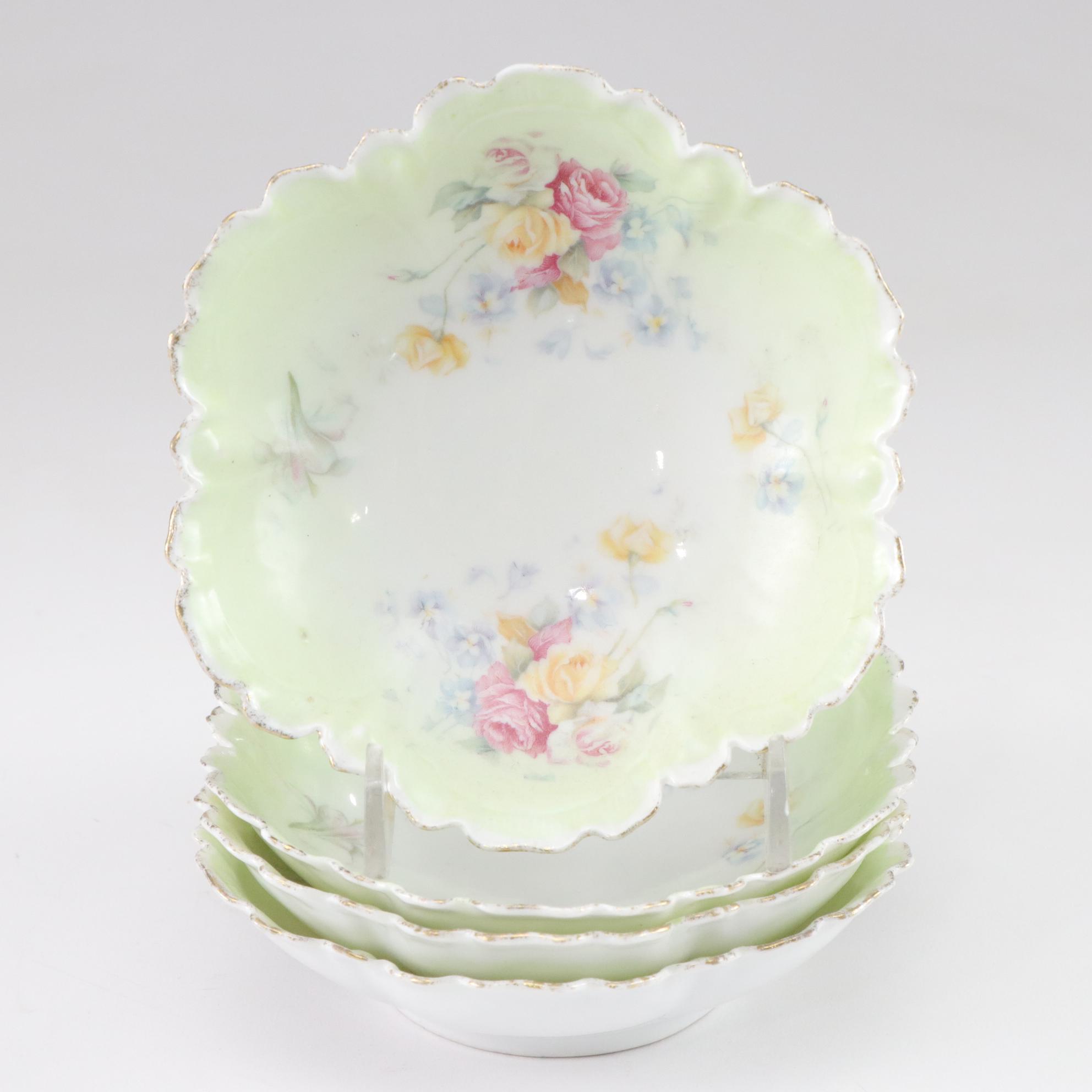 Gilt Porcelain Dishware Featuring Haviland, Hertel Jacob and More