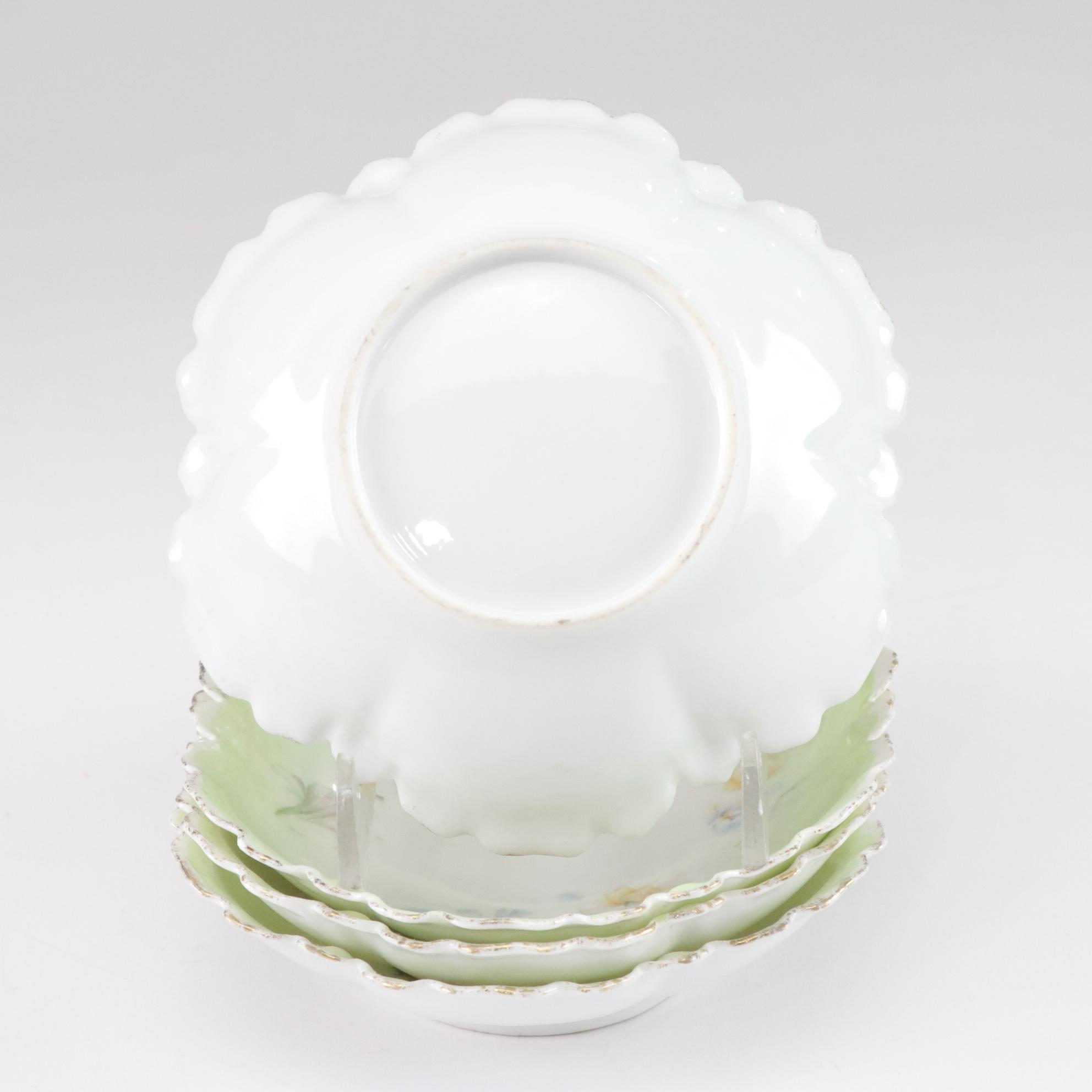 Gilt Porcelain Dishware Featuring Haviland, Hertel Jacob and More