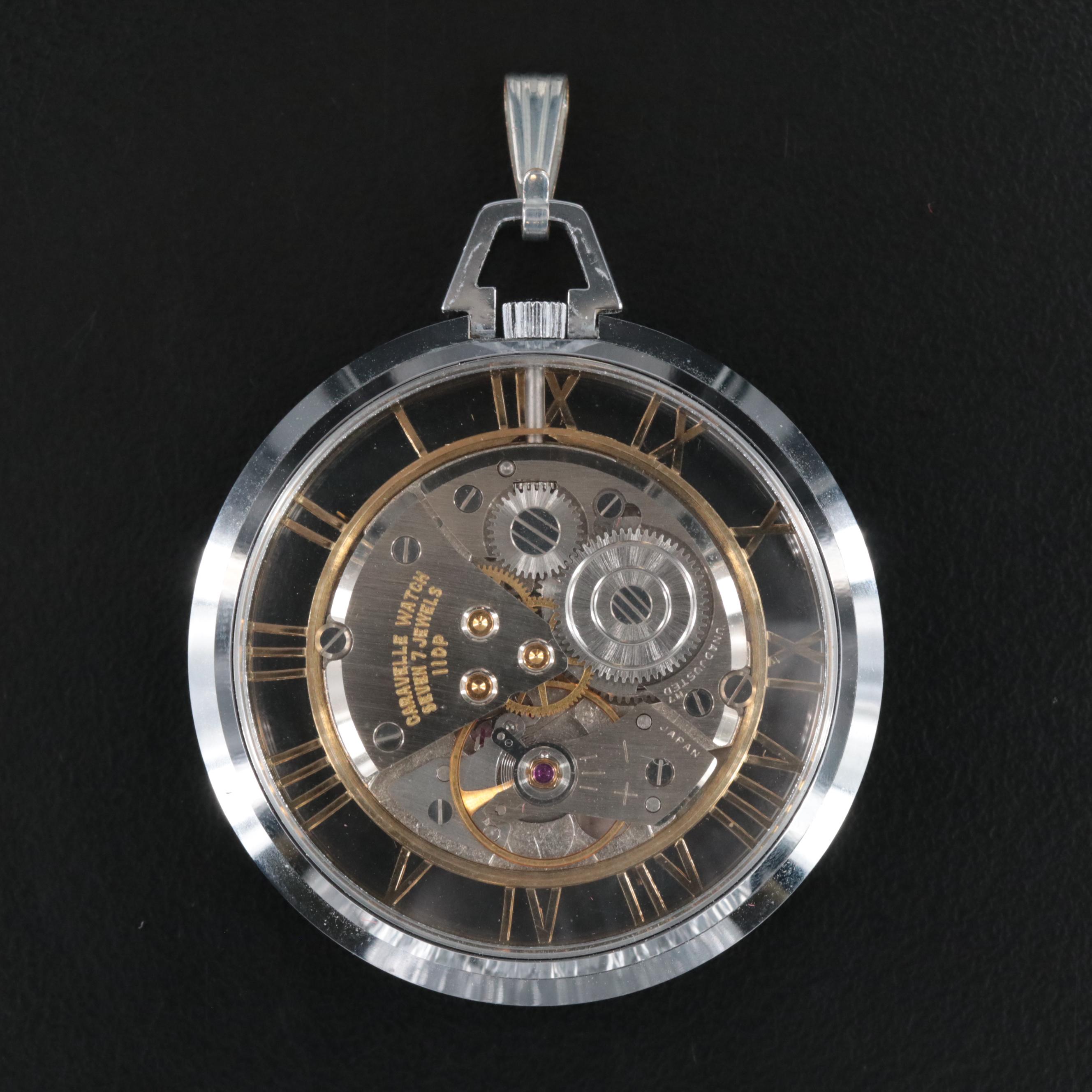 Vintage Caravelle "The Romans" Pocket Watch