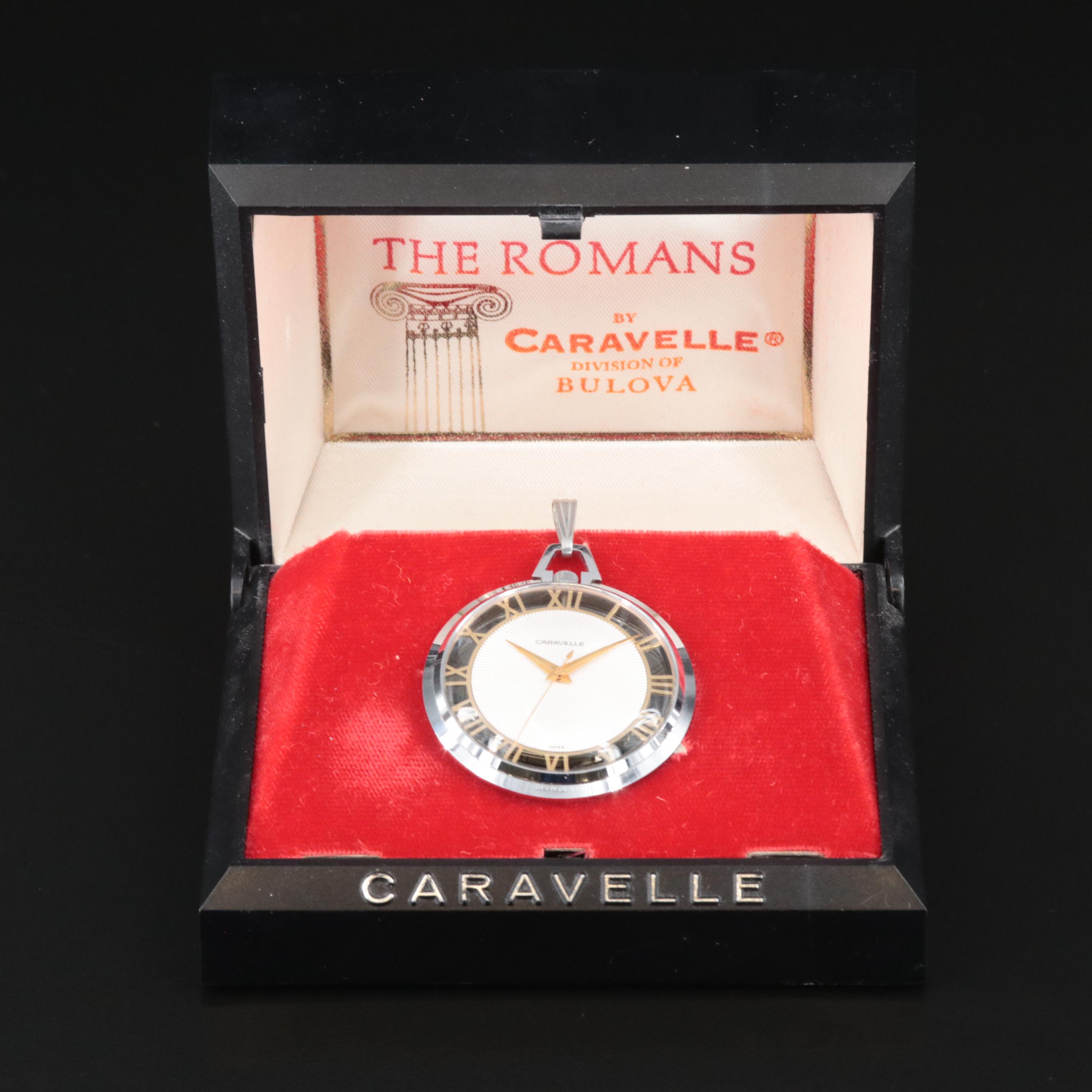 Vintage Caravelle "The Romans" Pocket Watch