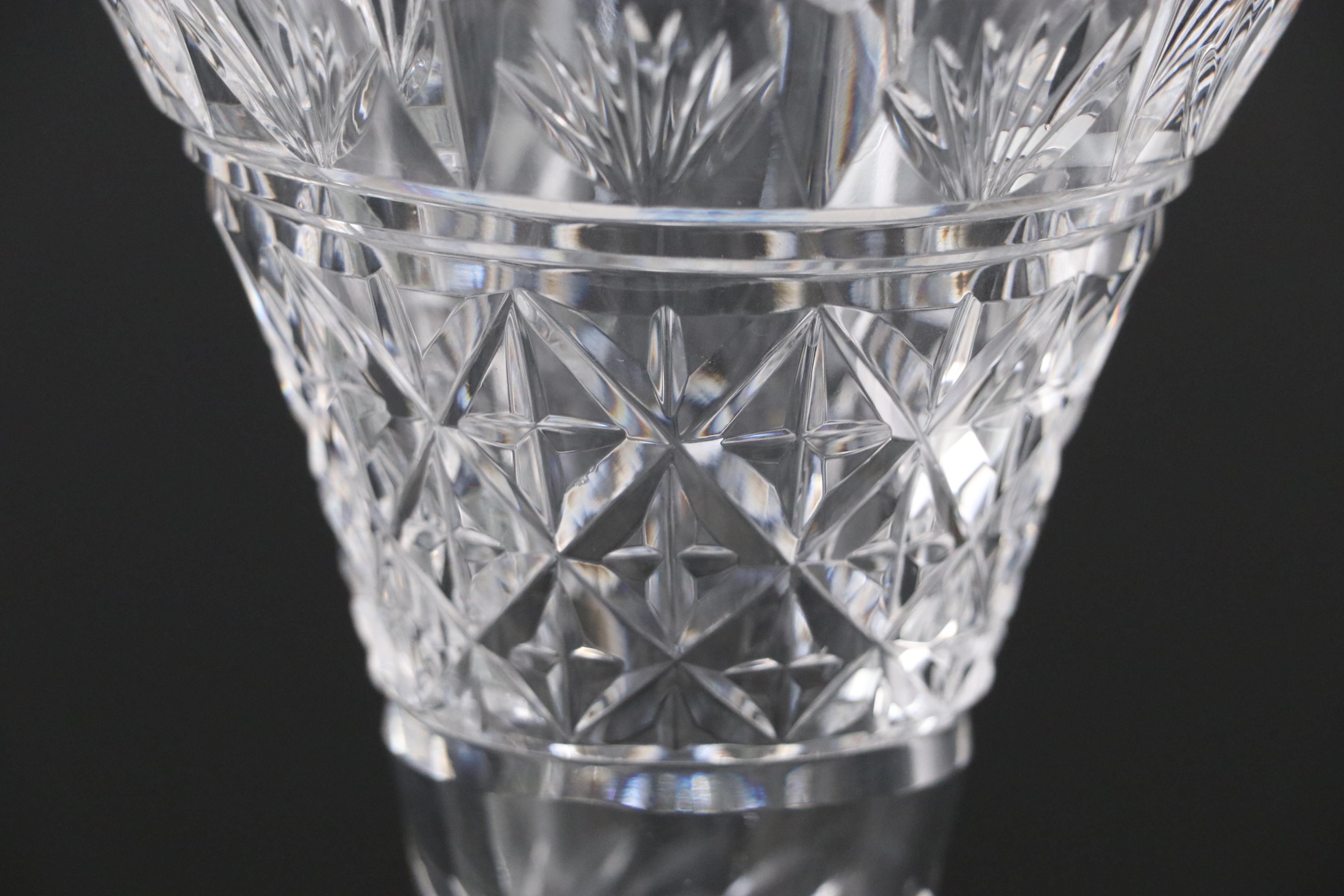 Waterford Crystal "Starburst" with "Hibernia" and Other Vases