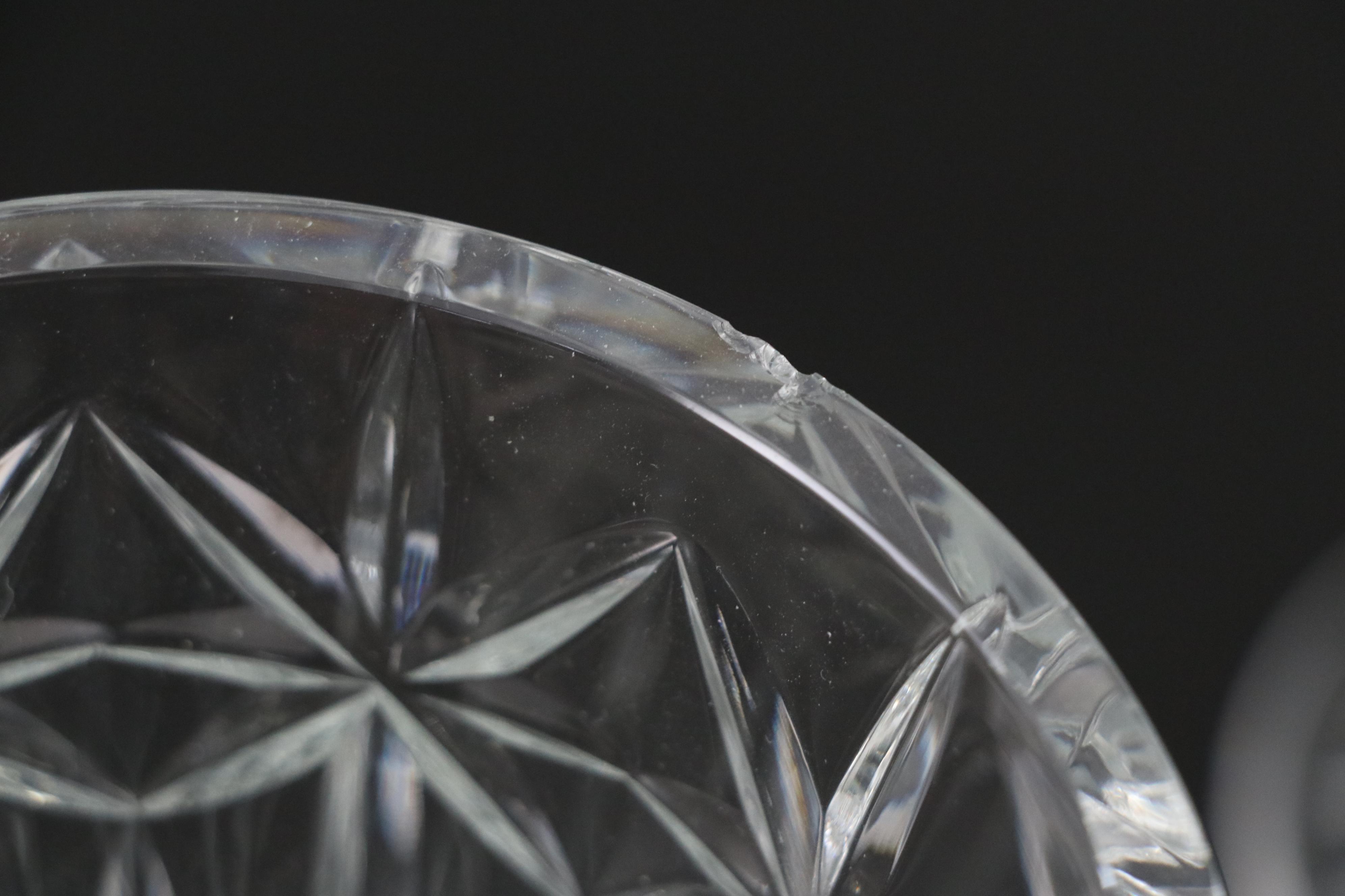 Waterford Crystal "Starburst" with "Hibernia" and Other Vases