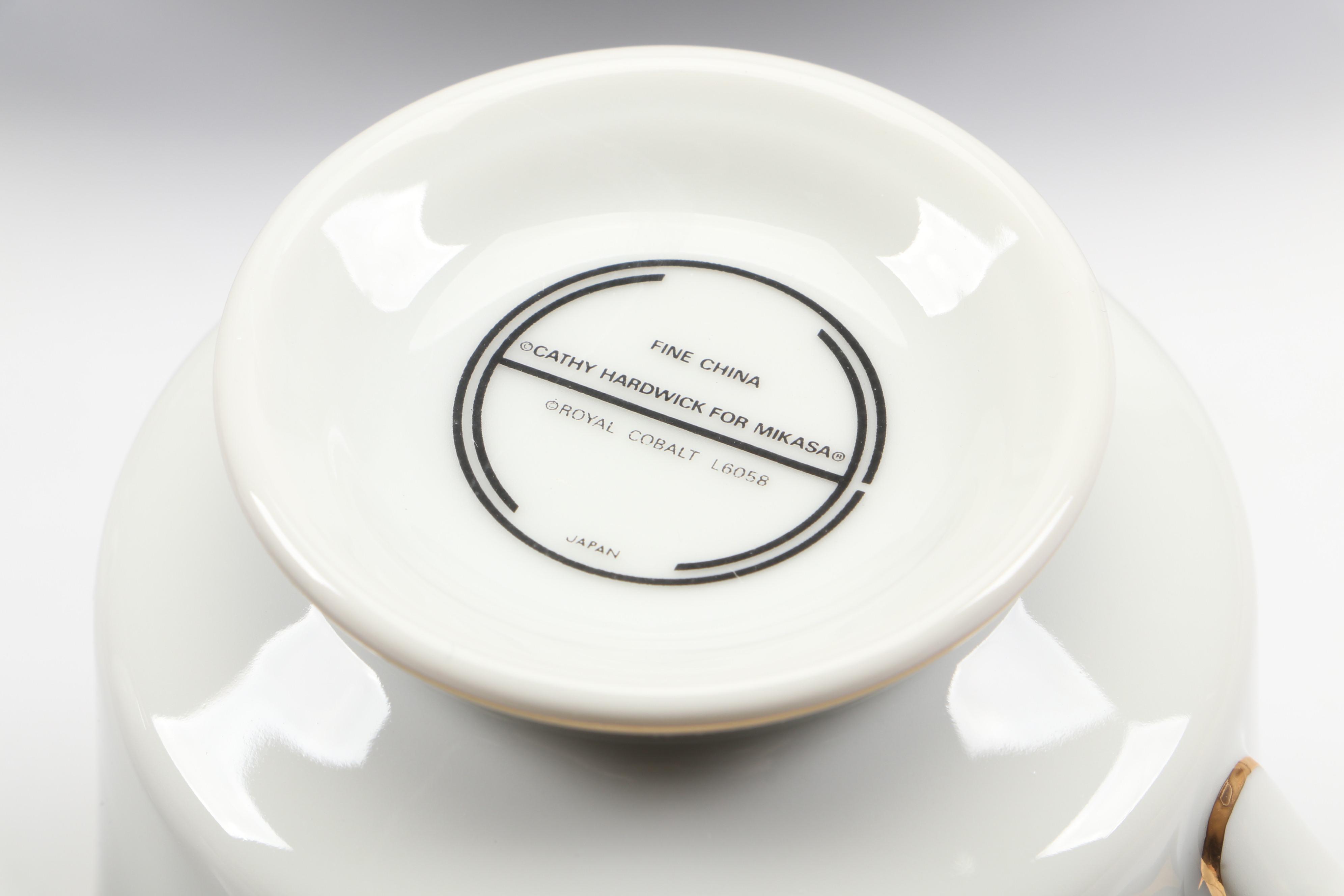 Cathy Hardwick for Mikasa "Royal Cobalt" Porcelain Dinnerware, 1981