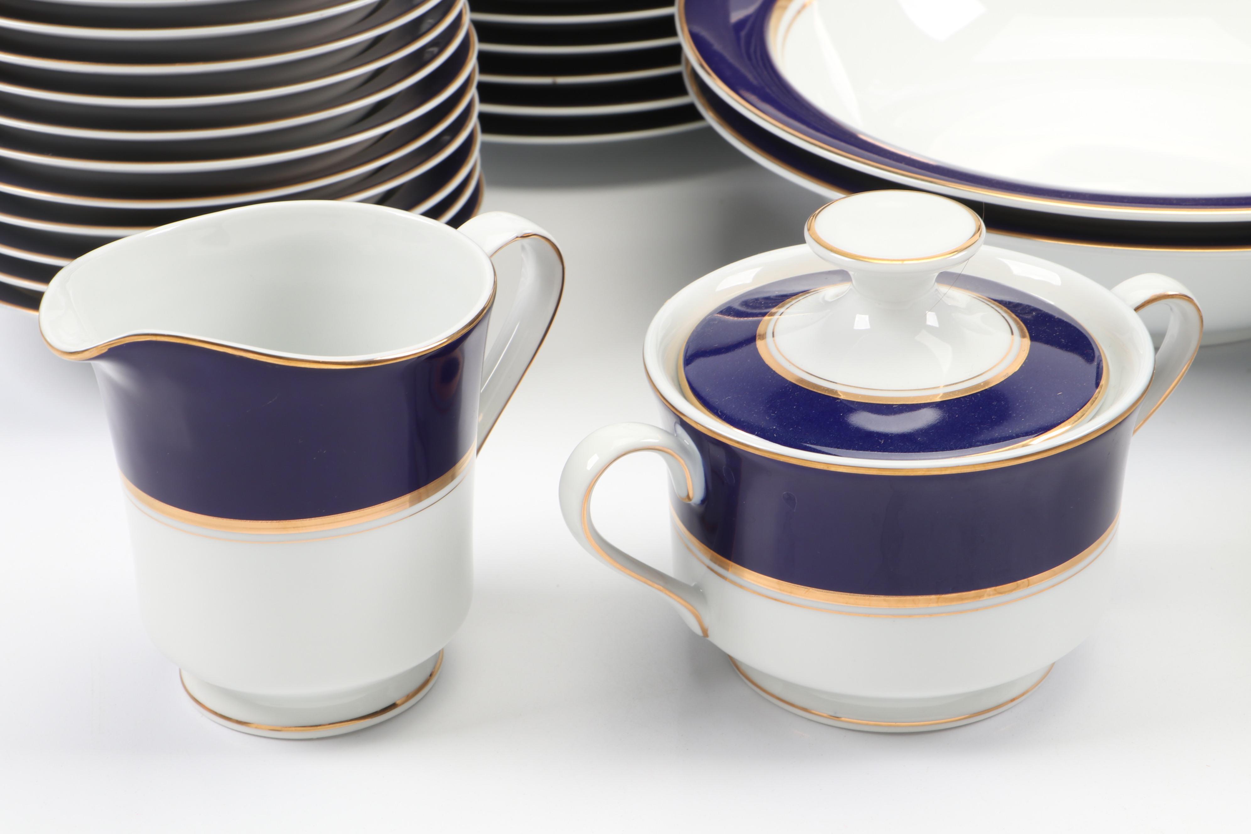 Cathy Hardwick for Mikasa "Royal Cobalt" Porcelain Dinnerware, 1981