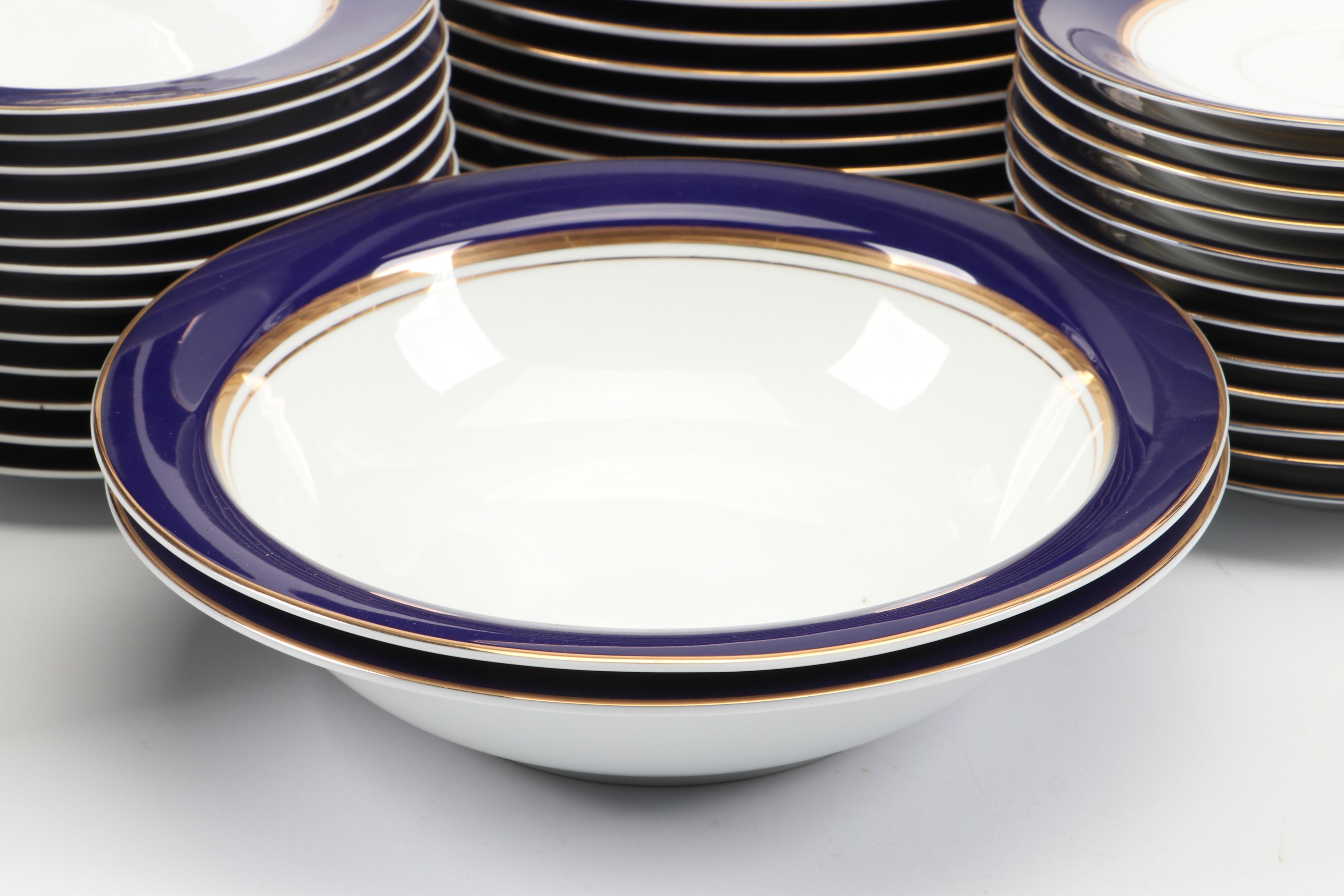 Cathy Hardwick for Mikasa "Royal Cobalt" Porcelain Dinnerware, 1981