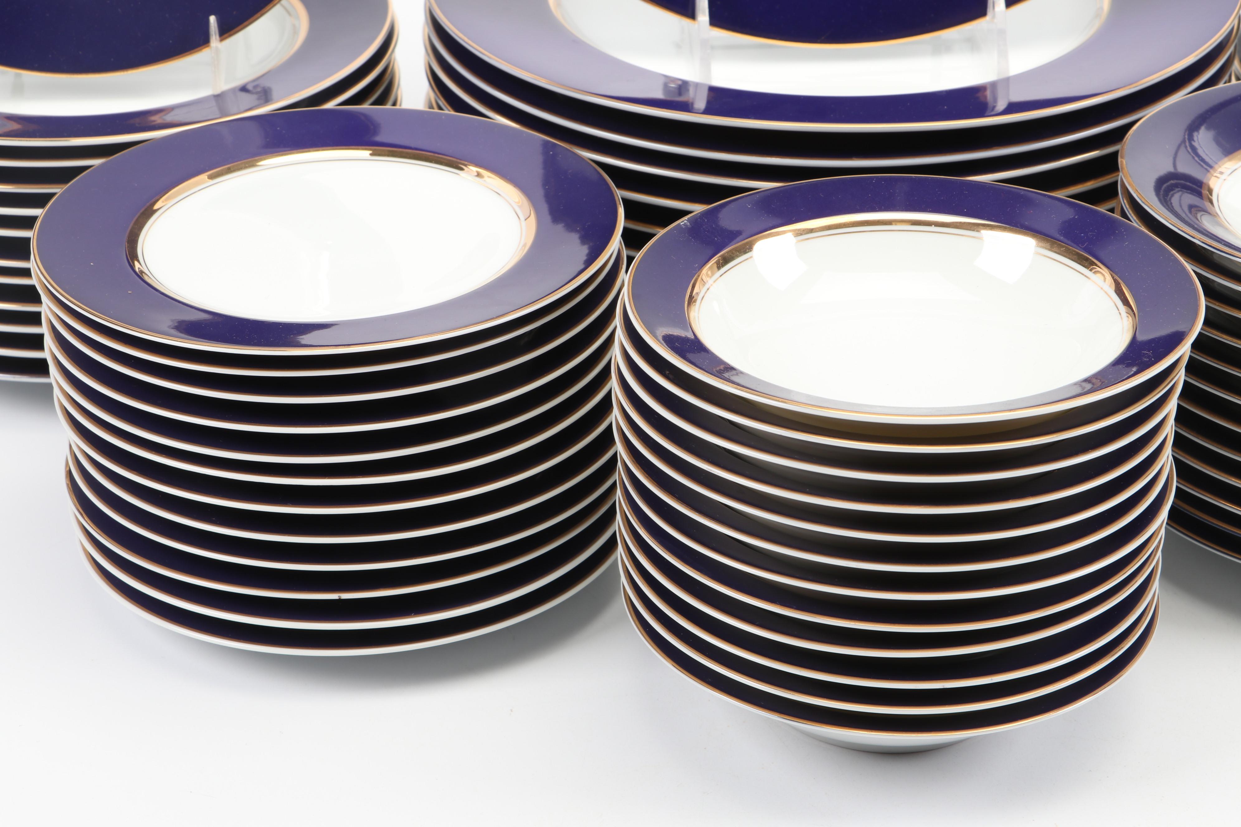 Cathy Hardwick for Mikasa "Royal Cobalt" Porcelain Dinnerware, 1981