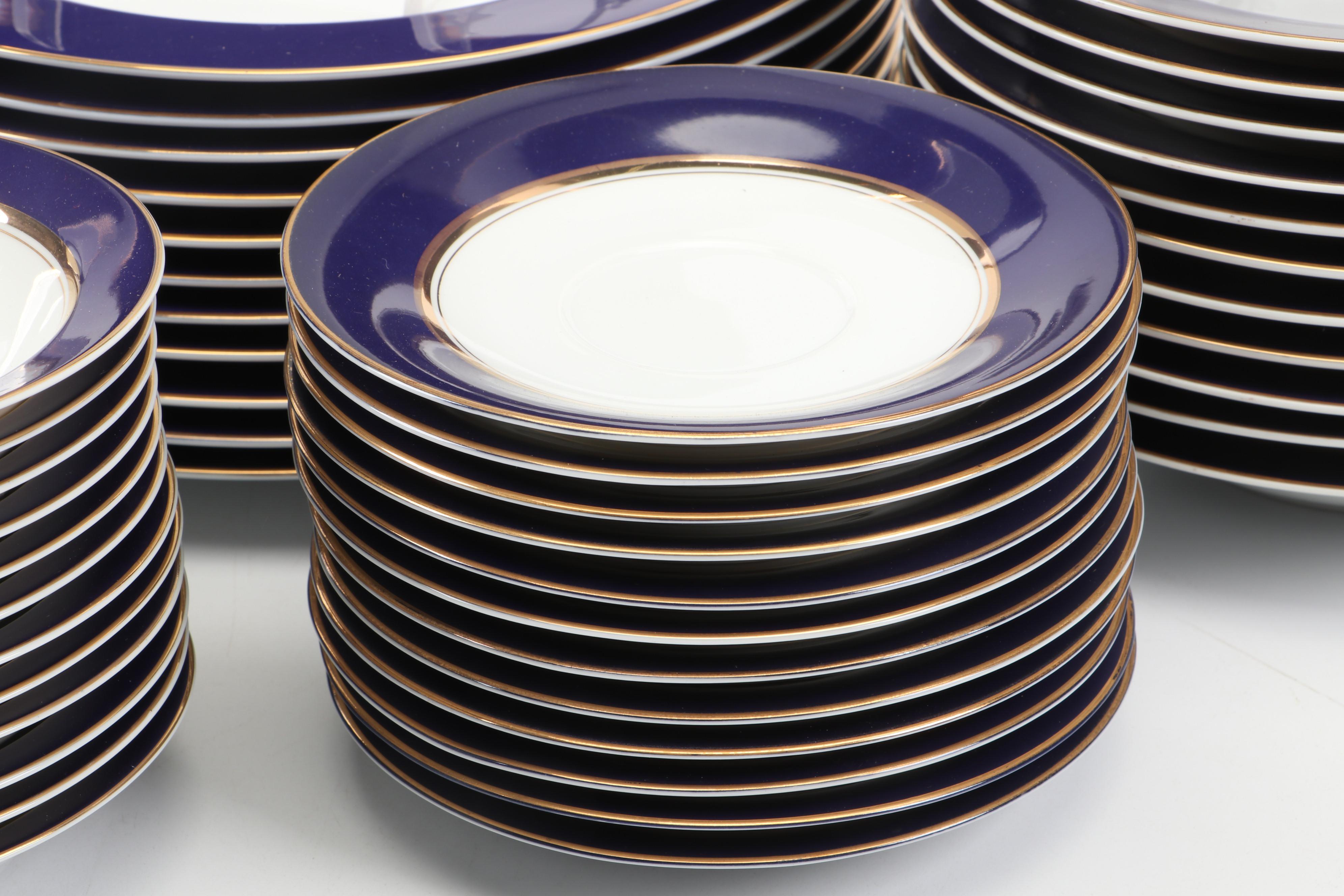Cathy Hardwick for Mikasa "Royal Cobalt" Porcelain Dinnerware, 1981