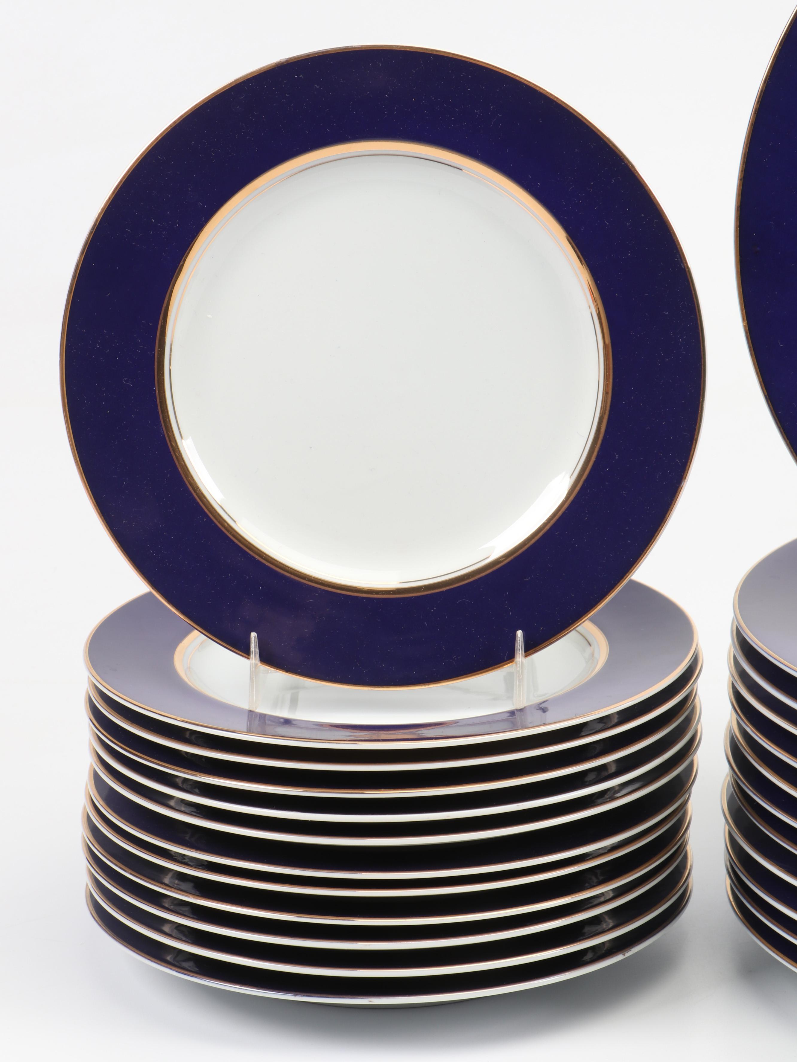 Cathy Hardwick for Mikasa "Royal Cobalt" Porcelain Dinnerware, 1981