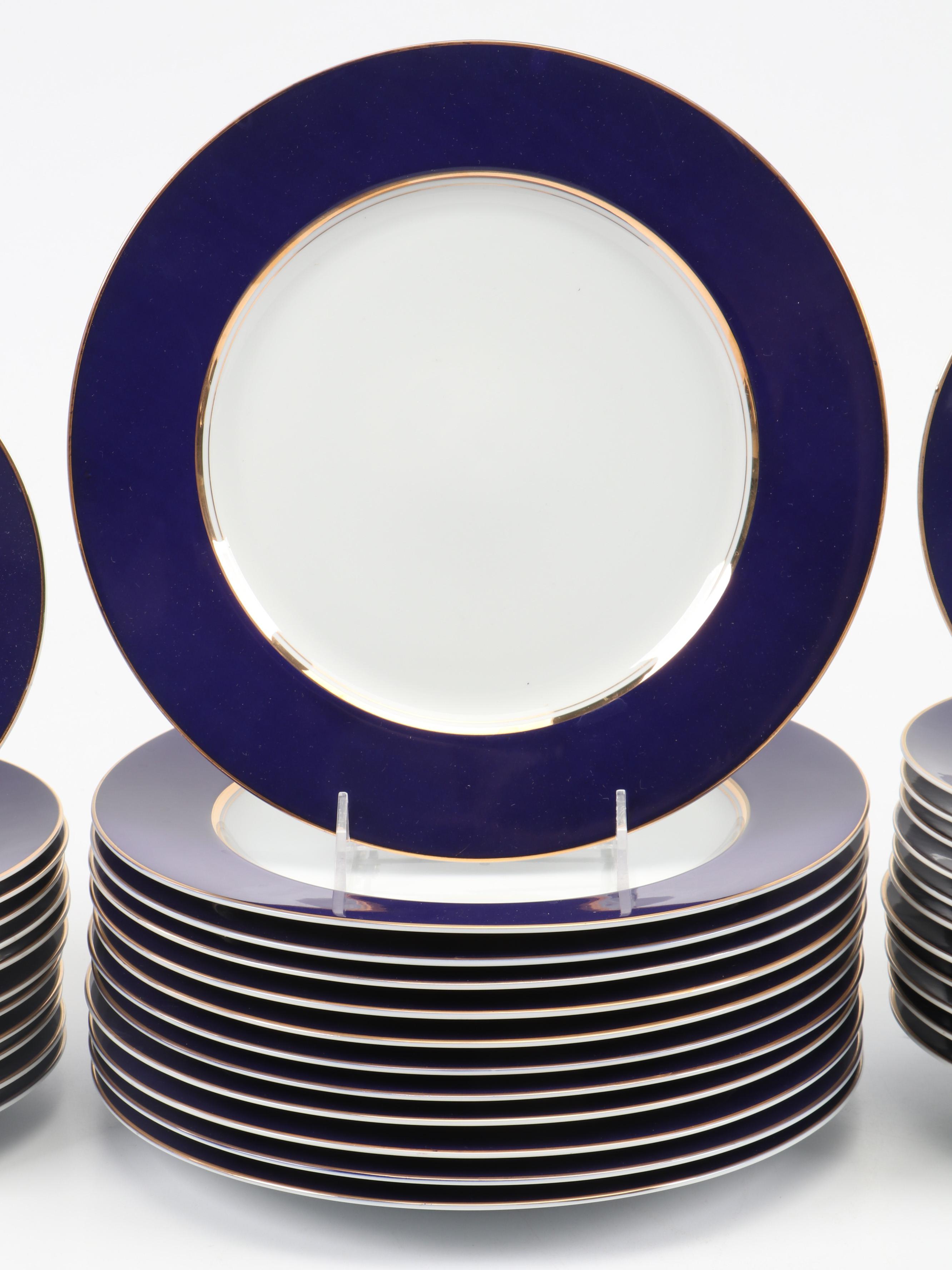 Cathy Hardwick for Mikasa "Royal Cobalt" Porcelain Dinnerware, 1981