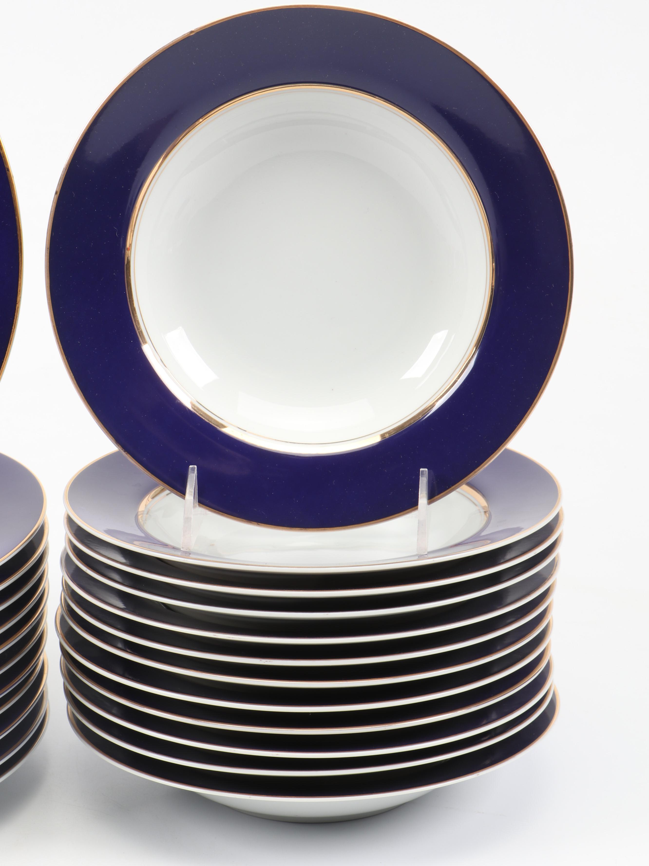 Cathy Hardwick for Mikasa "Royal Cobalt" Porcelain Dinnerware, 1981