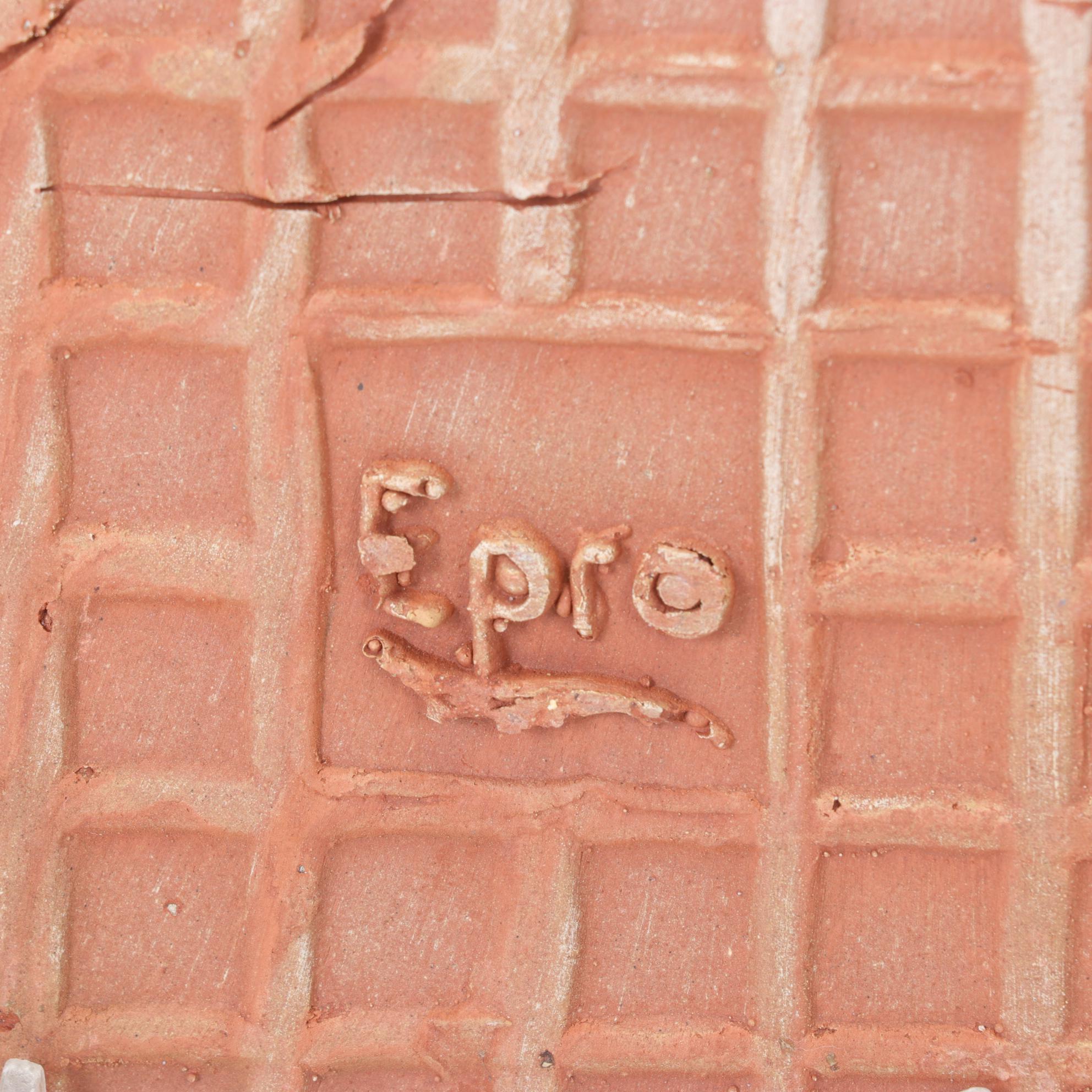 Porcelain Handles, Ceramic Tiles and Box with Floral Motif