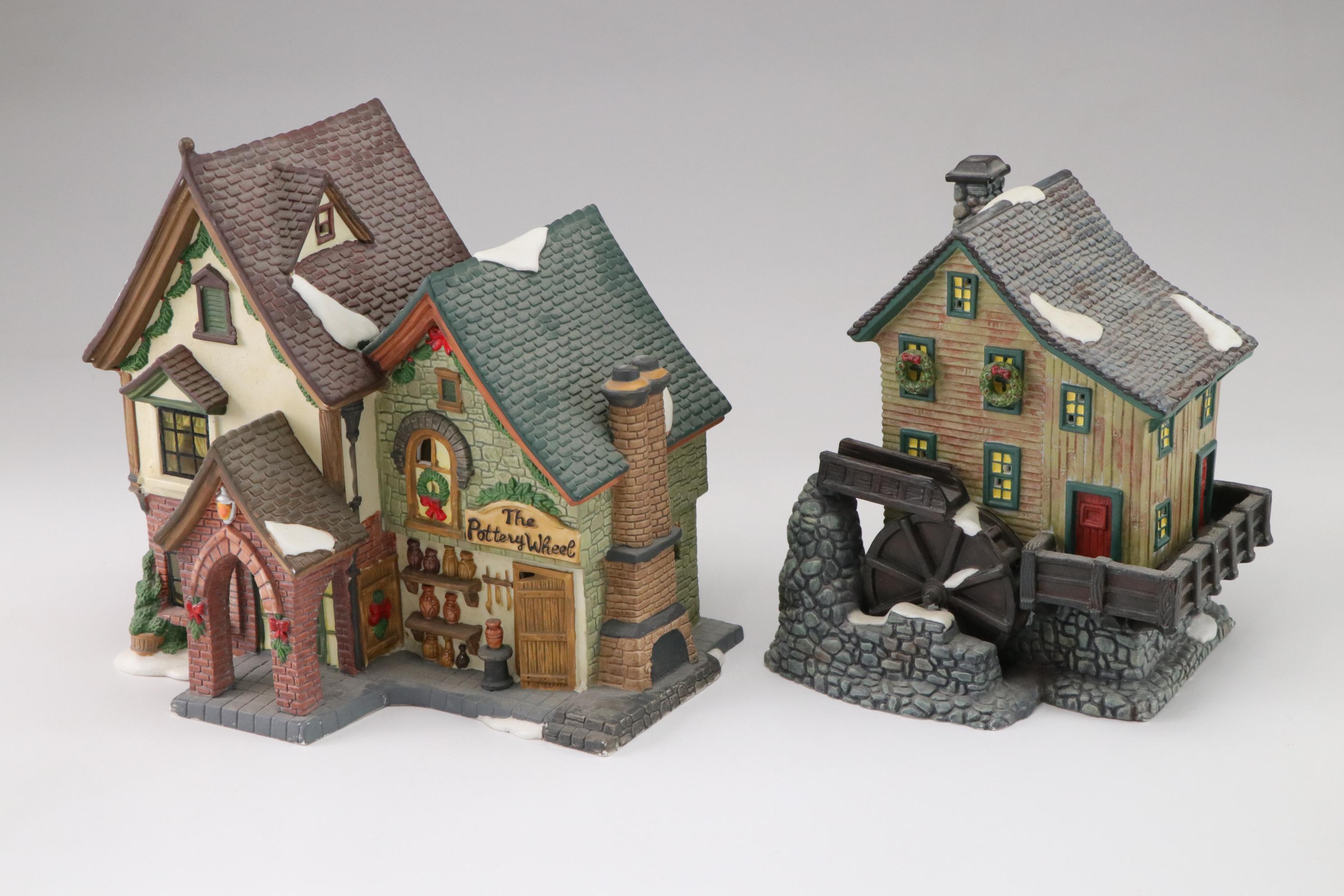 Department 56 Christmas Village Featuring "The Pottery Wheel" and More