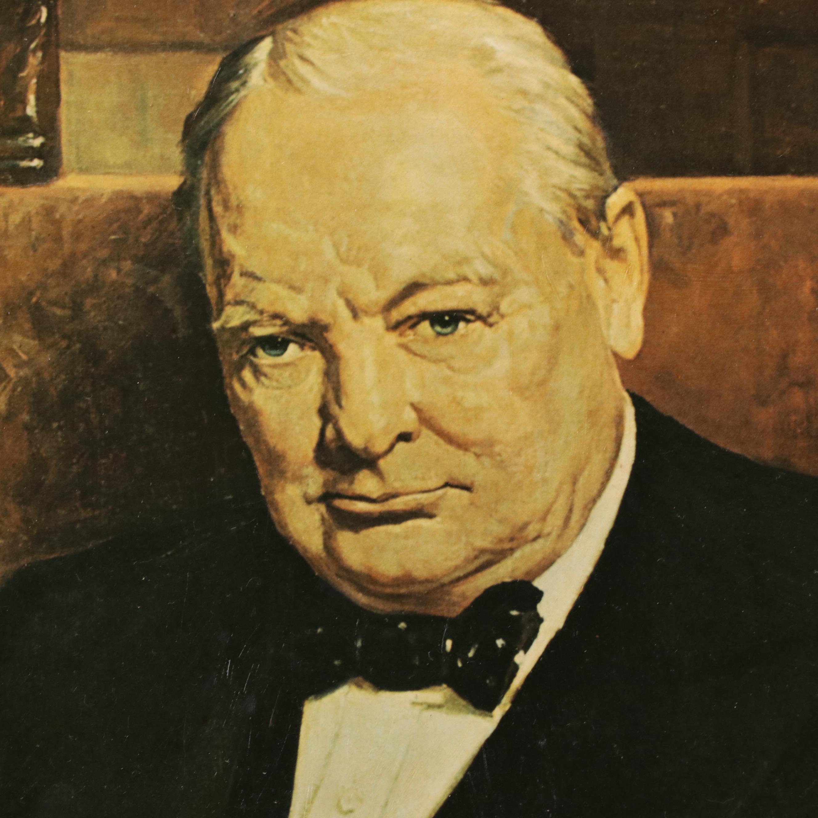 Offset Lithograph After Graham Sutherland "Portrait of Winston Churchill"