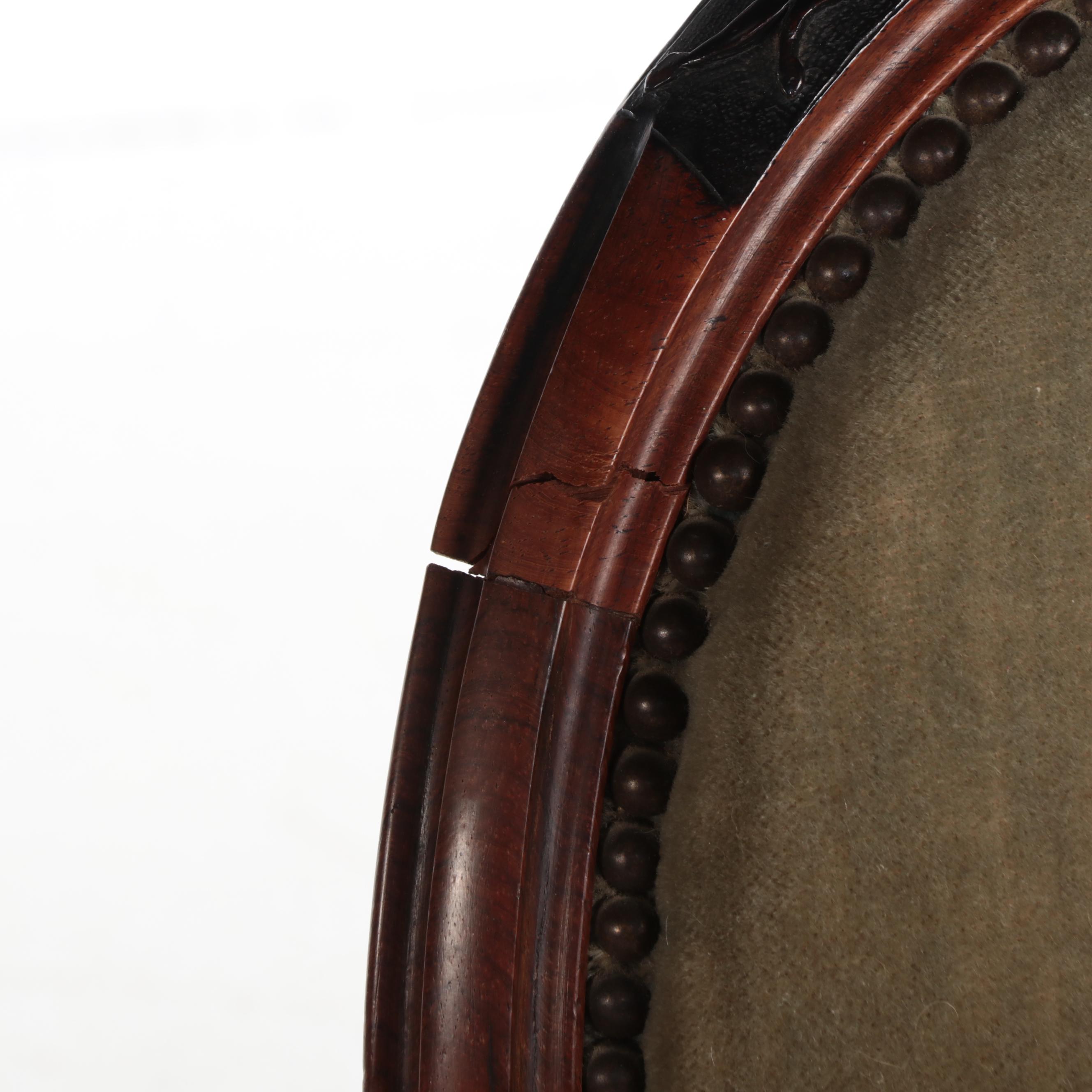 Four Rococo Revival Rosewood and Parcel-Ebonized Parlor Chairs, Circa 1870