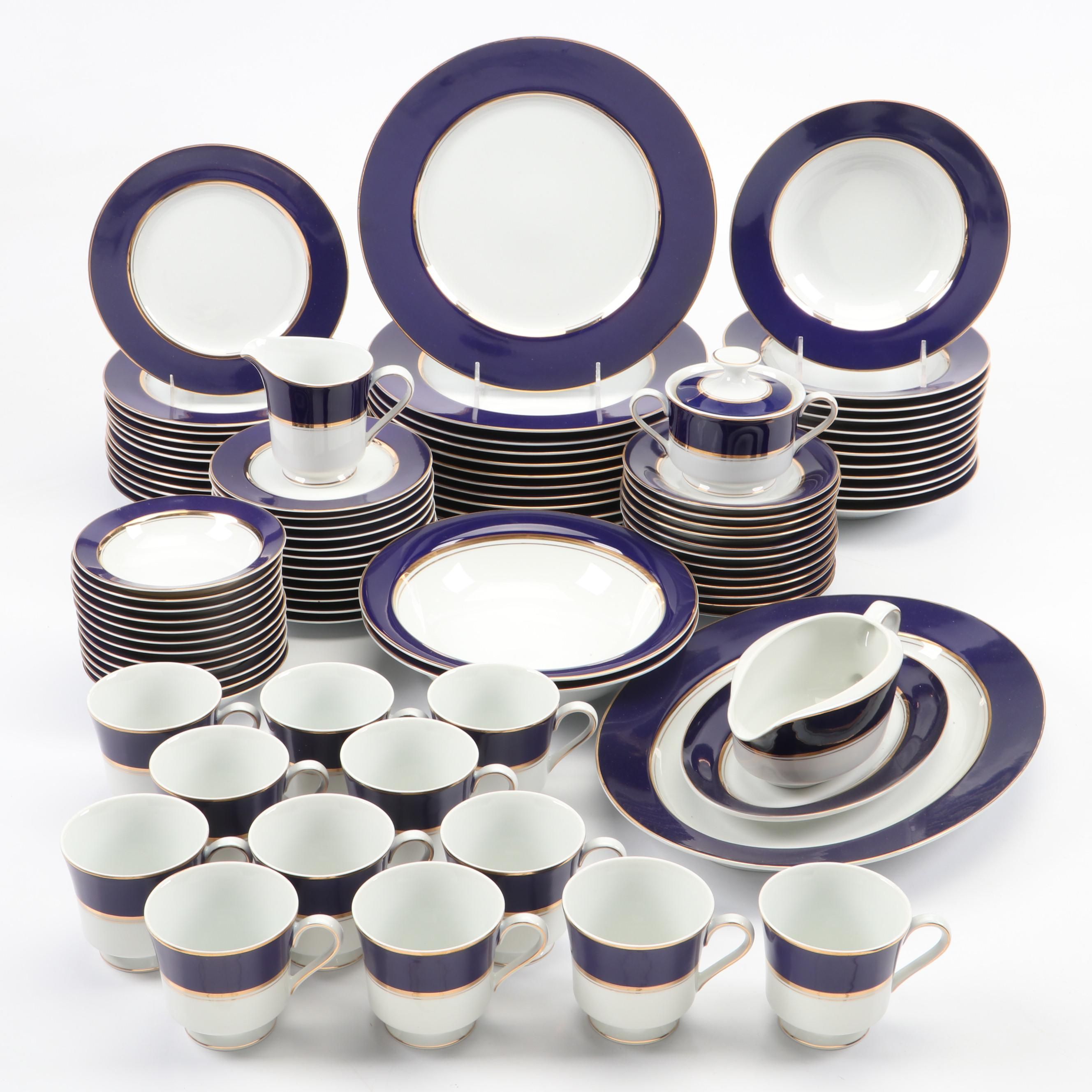 Cathy Hardwick for Mikasa "Royal Cobalt" Porcelain Dinnerware, 1981