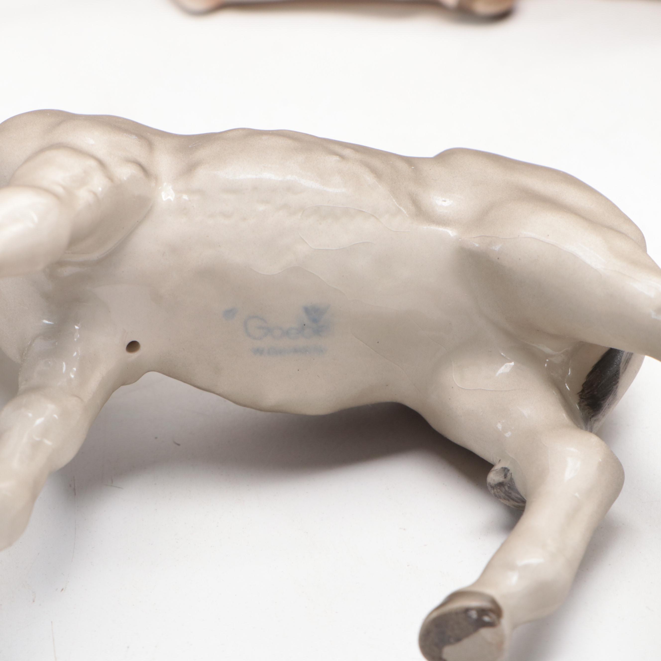 Goebel Hummel Porcelain Nativity Figurines, Mid-20th Century