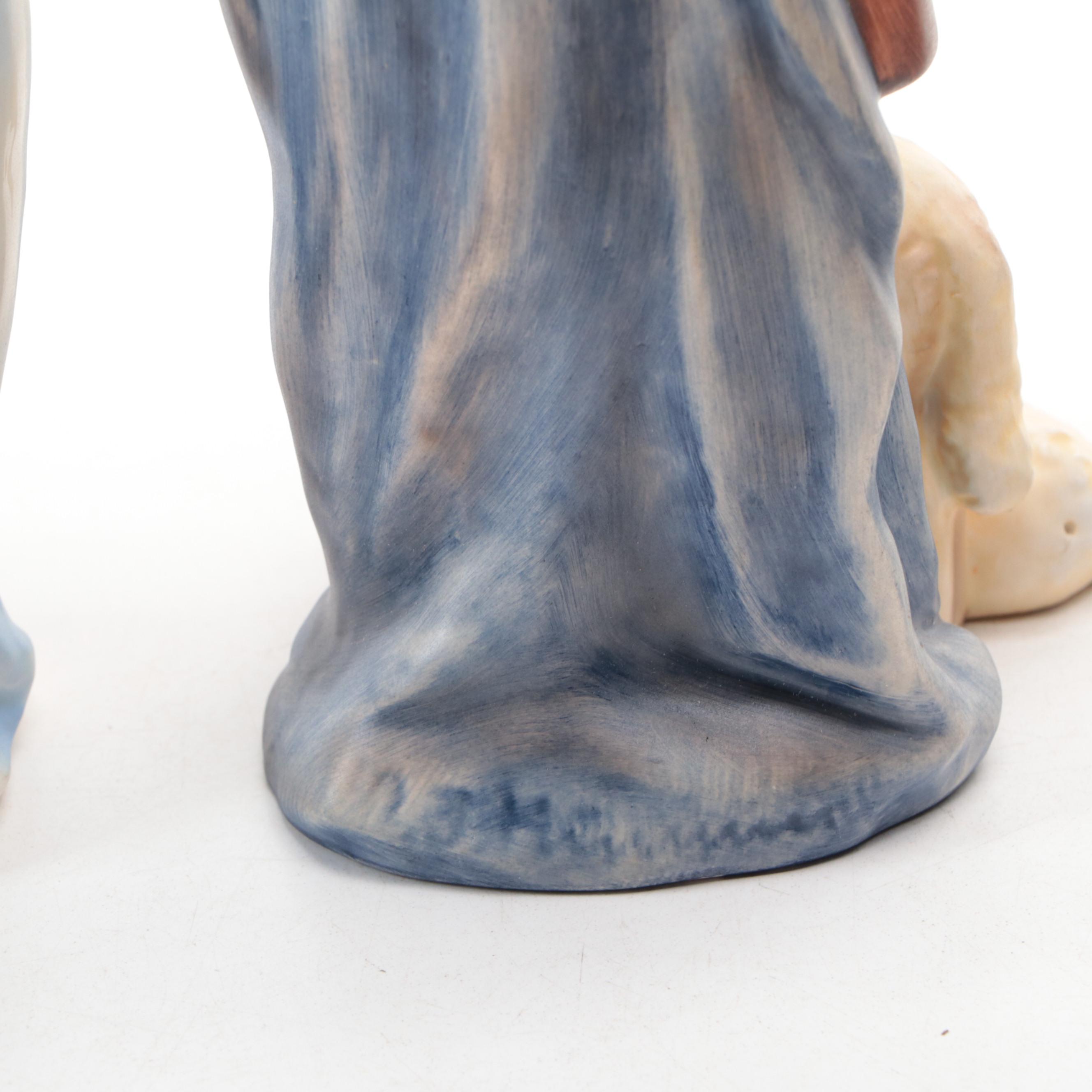 Goebel Hummel Porcelain Nativity Figurines, Mid-20th Century