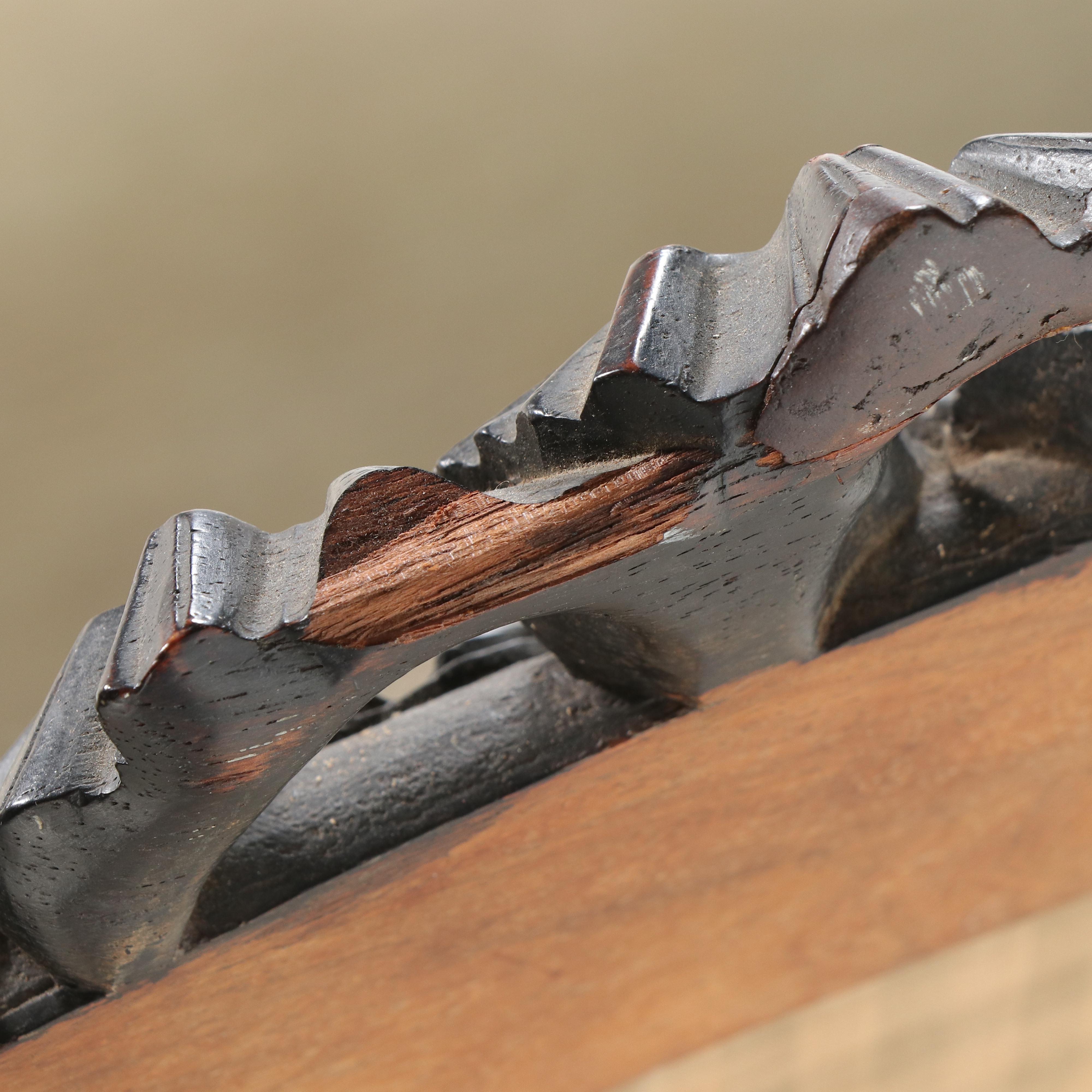 Rococo Revival Rosewood and Parcel-Ebonized Settee, circa 1870