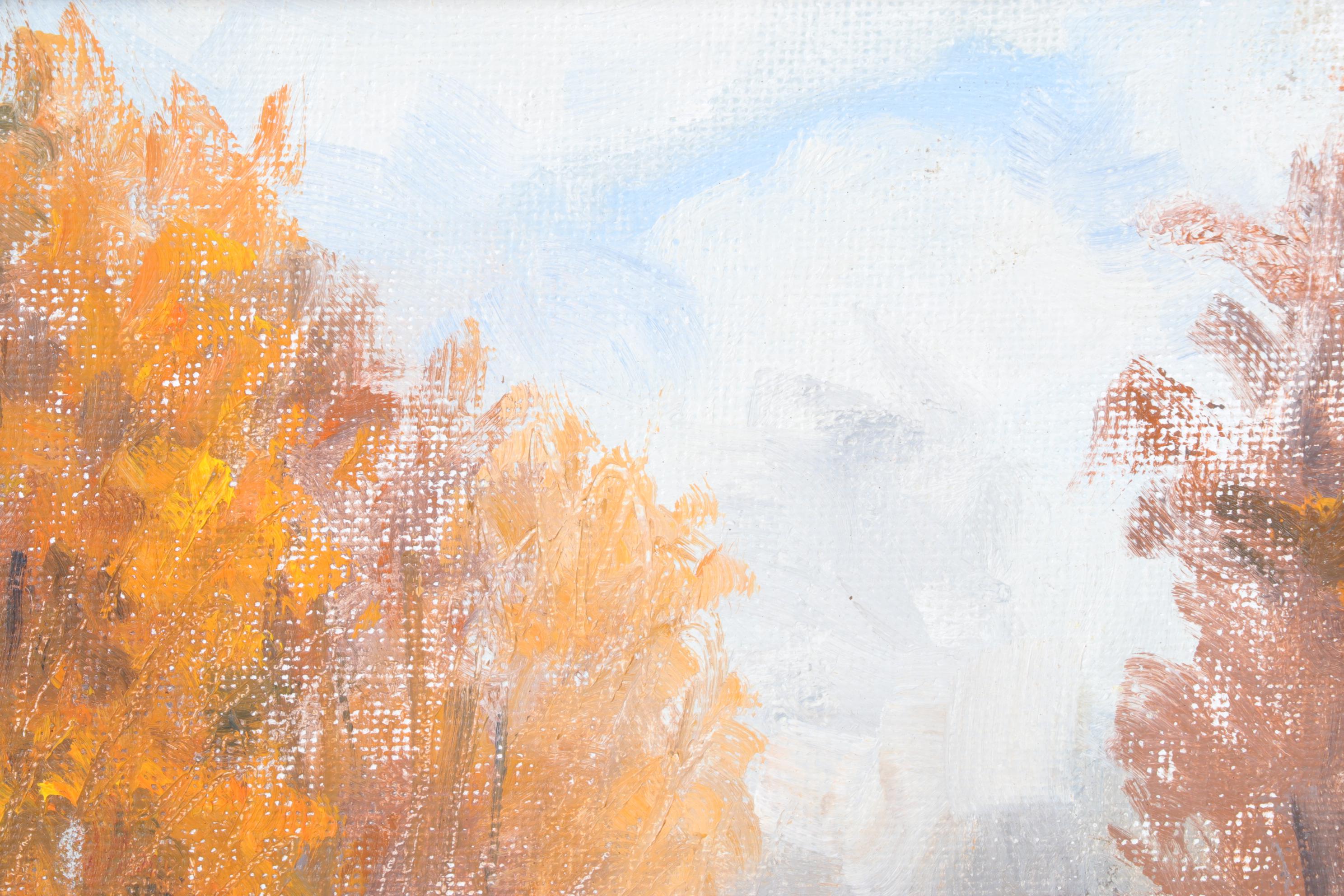 Michael Todoroff Plein Air Oil Painting "Autumn Road"