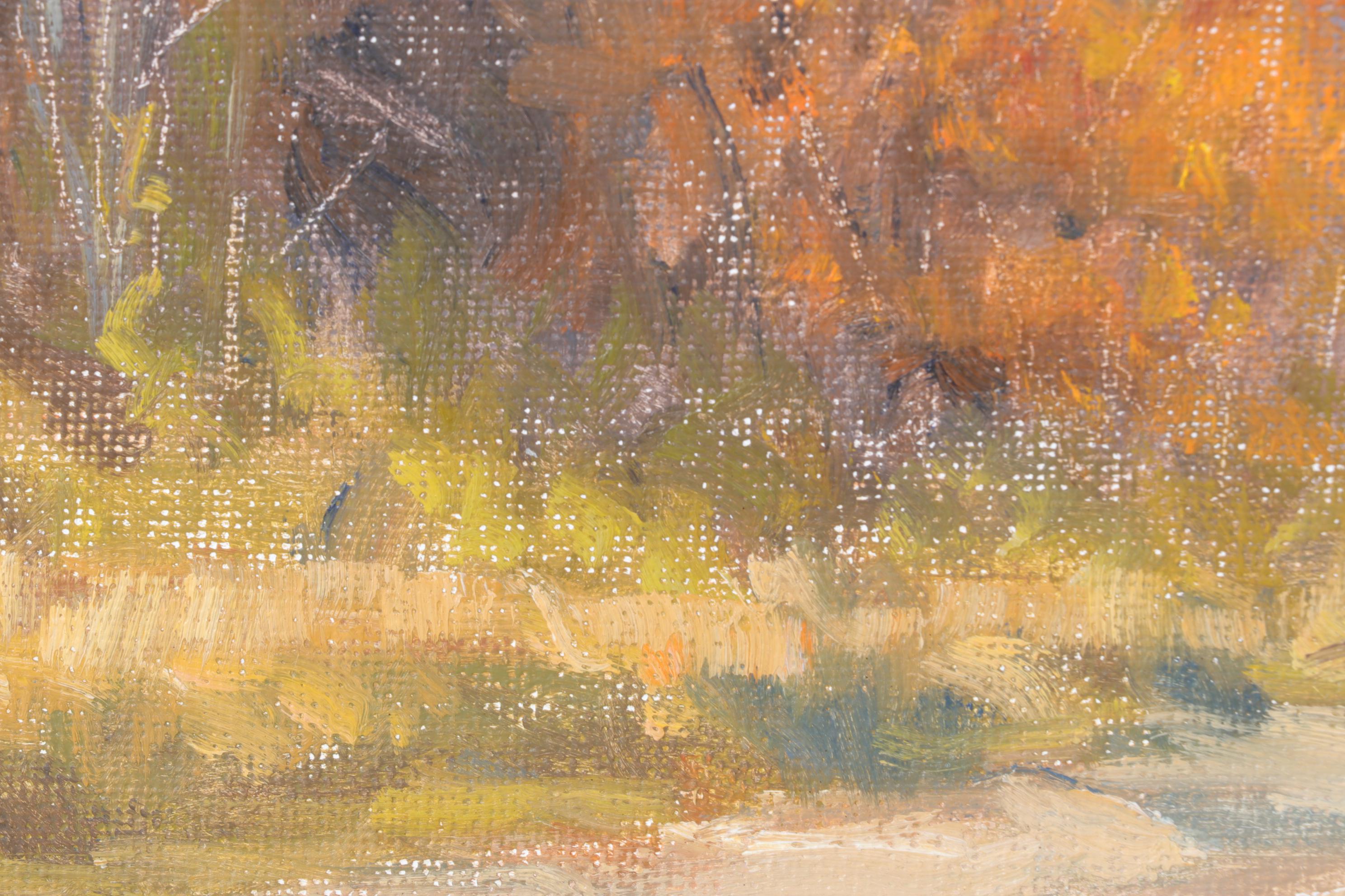 Michael Todoroff Plein Air Oil Painting "Autumn Road"