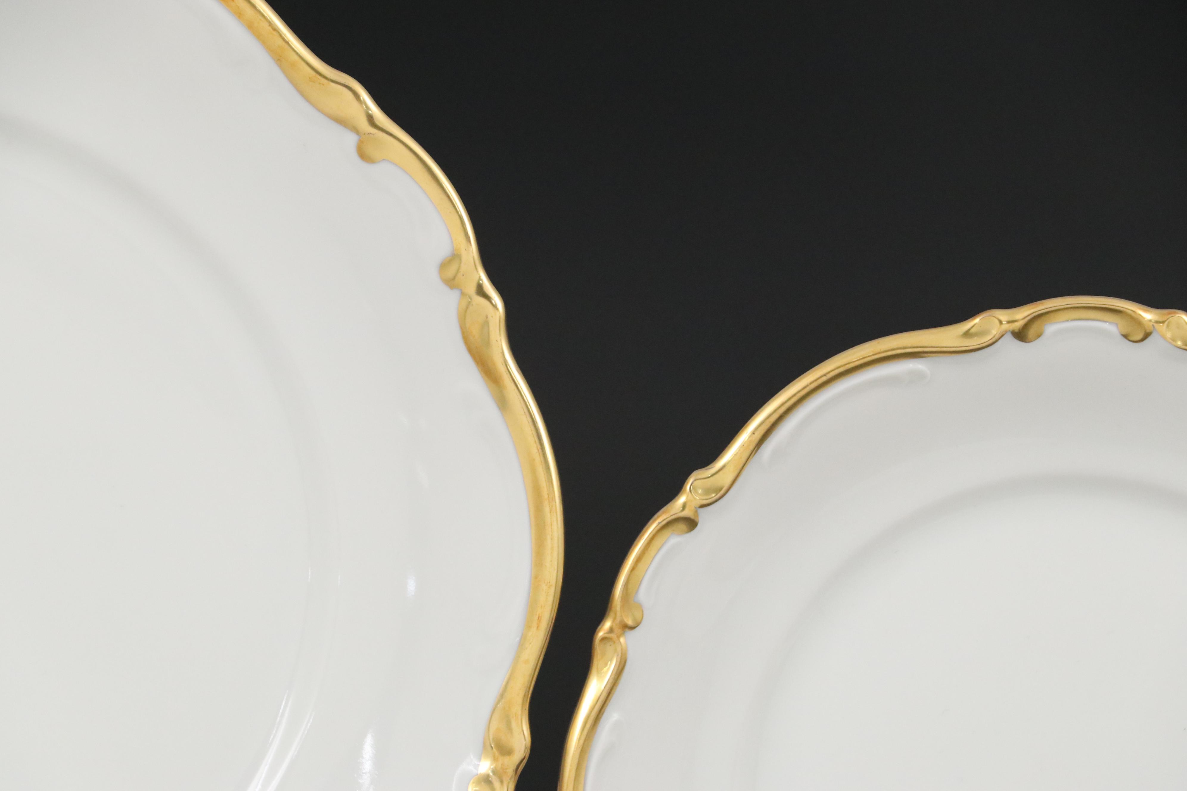 Mitterteich "Golden Lark" Porcelain Dinnerware and Serving Pieces