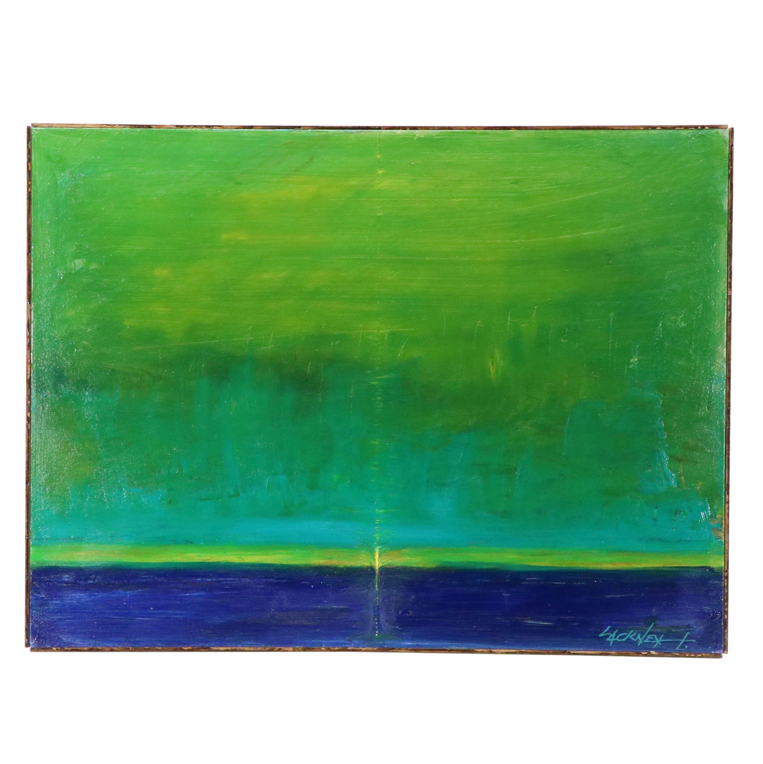 Robert Lackney Abstract Oil Painting "Magog," 21st Century