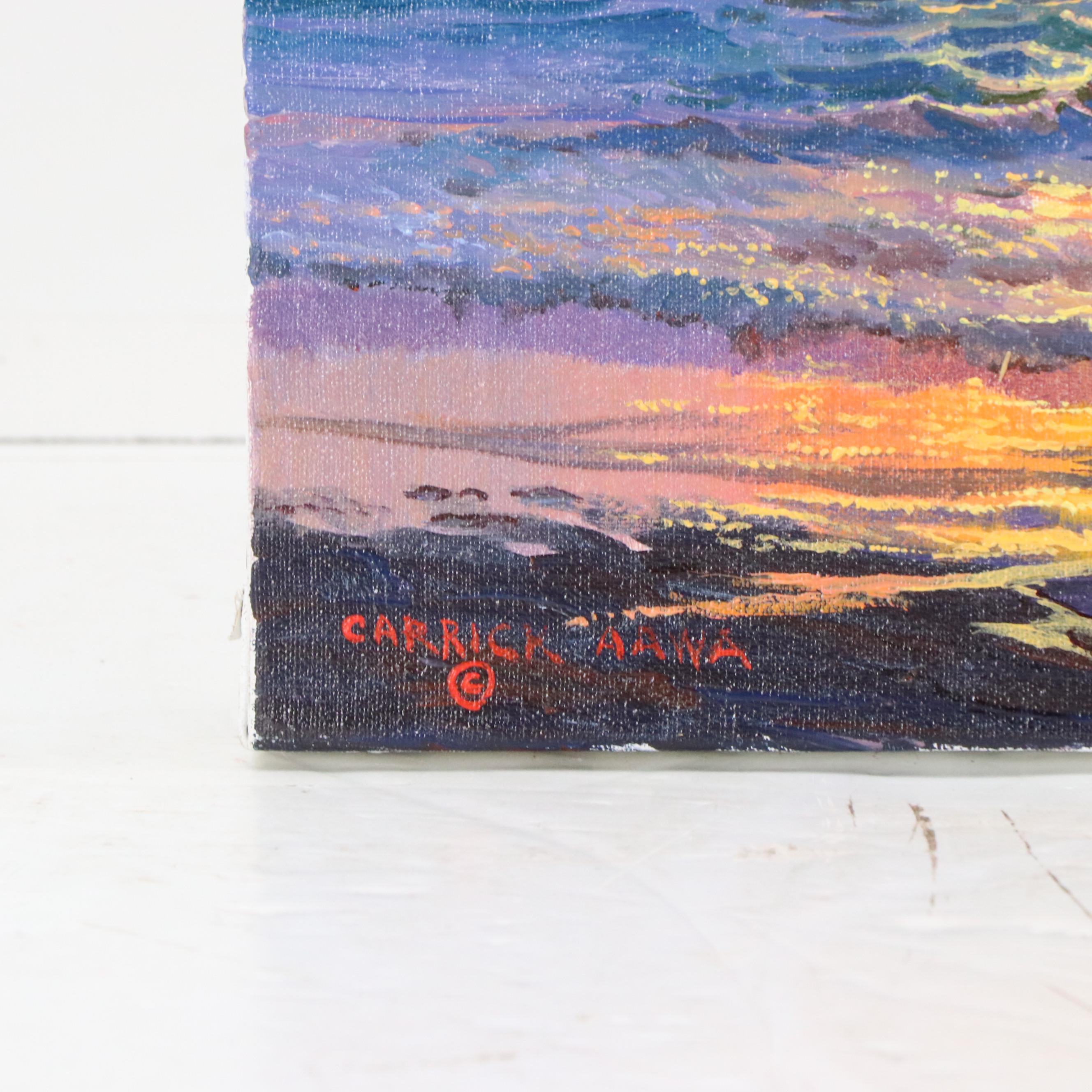 Beverly Jamison Carrick Seascape Oil Painting "A Pair of Gulls," 21st Century