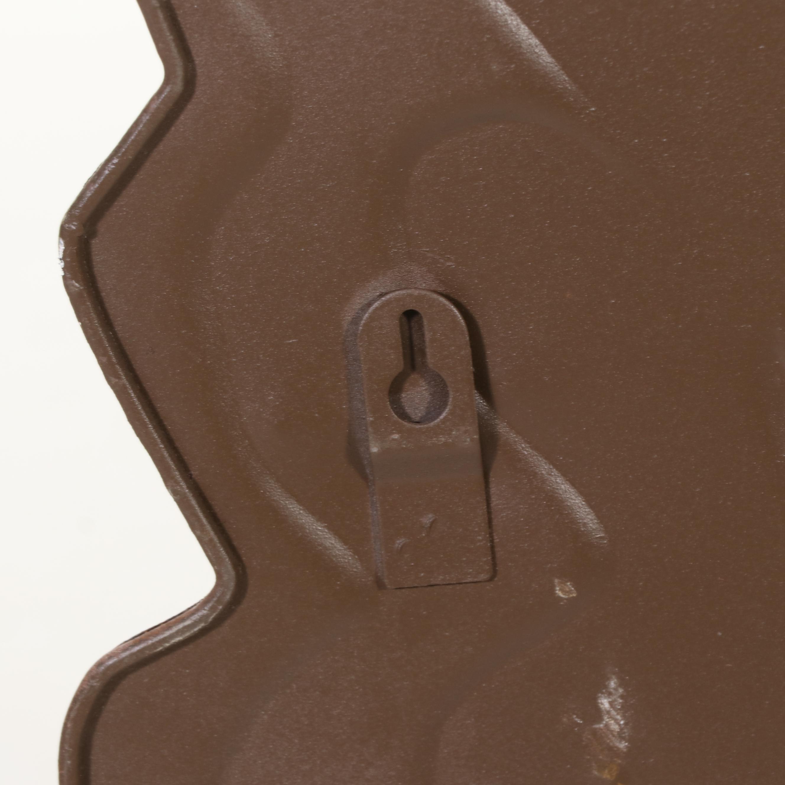 French Sheet Metal "Poulet" Chicken Advertising Sign